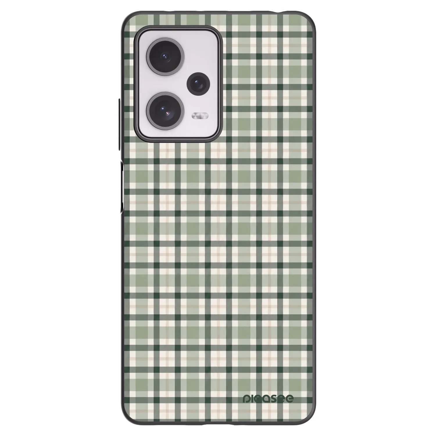 Picasee Μαύρη θήκη σιλικόνης για Xiaomi Redmi Note 12 Pro+ 5G - Sage Tartan