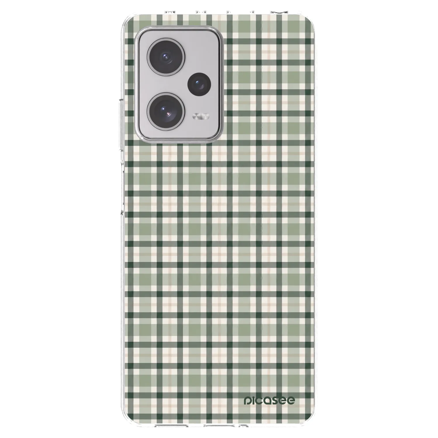 Picasee διαφανής θήκη σιλικόνης Xiaomi Redmi Note 12 Pro+ 5G - Sage Tartan