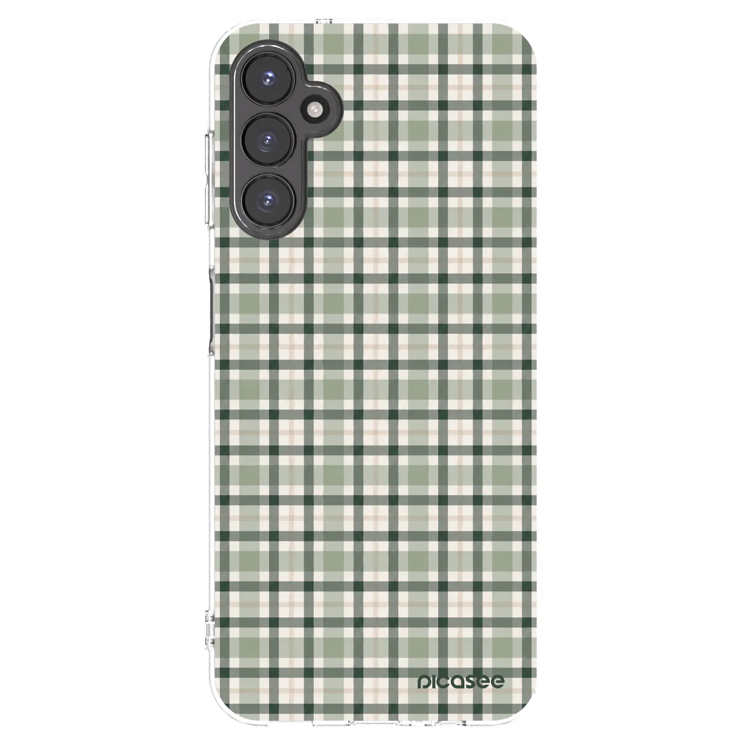 Picasee διαφανής θήκη σιλικόνης Samsung Galaxy A14 4G A145R - Sage Tartan