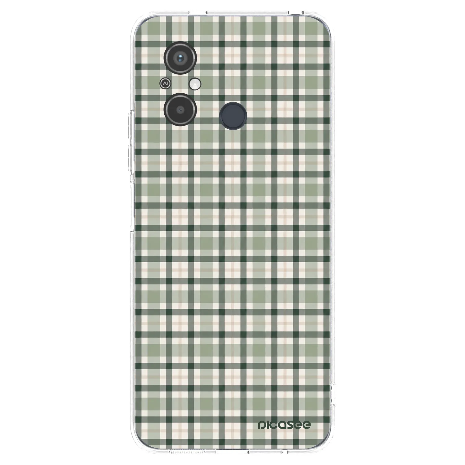 Picasee διαφανής θήκη σιλικόνης Xiaomi Redmi 12C - Sage Tartan