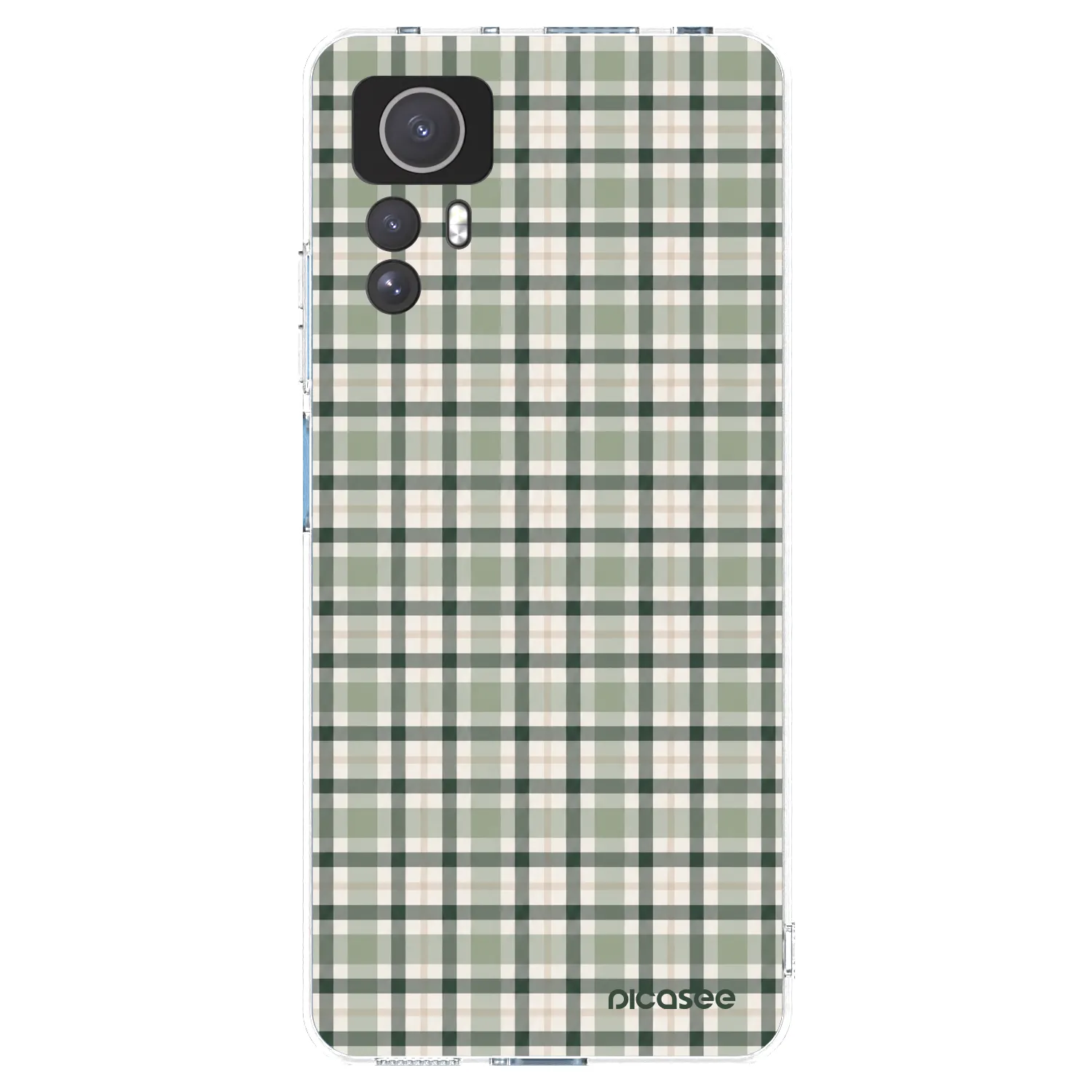 Picasee διαφανής θήκη σιλικόνης Xiaomi Redmi Note 12S - Sage Tartan