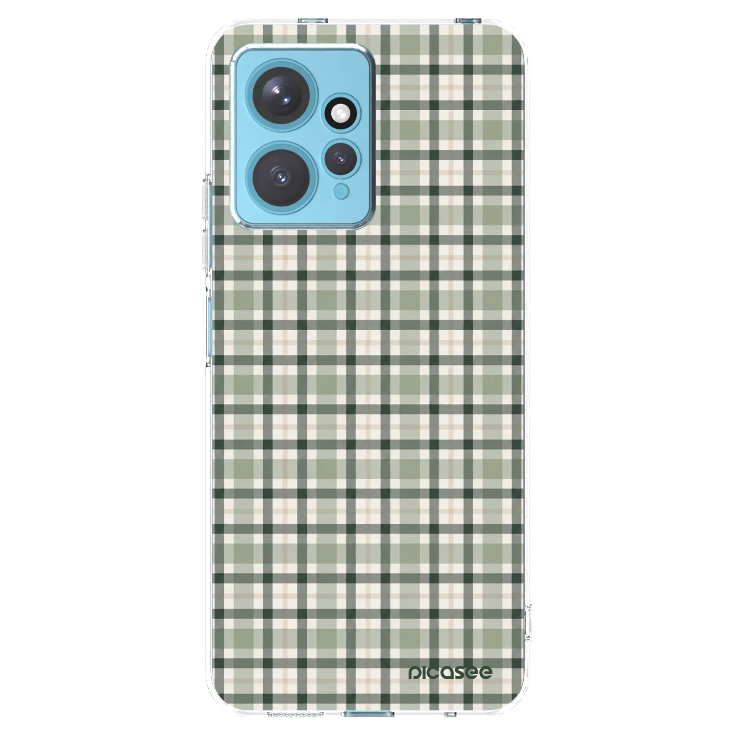 Picasee διαφανής θήκη σιλικόνης Xiaomi Redmi Note 12 4G - Sage Tartan