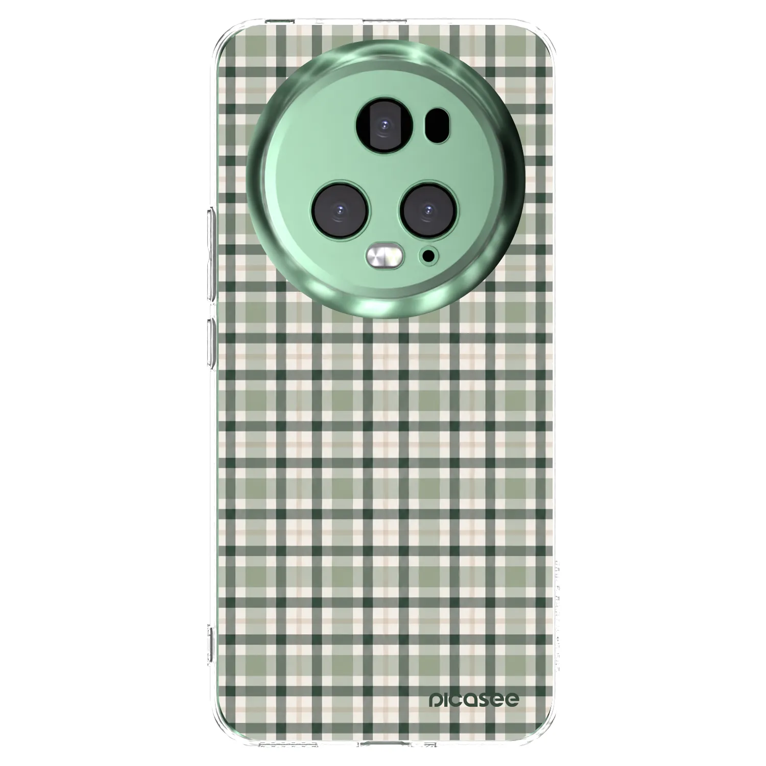 Picasee διαφανής θήκη σιλικόνης Honor Magic5 Pro - Sage Tartan