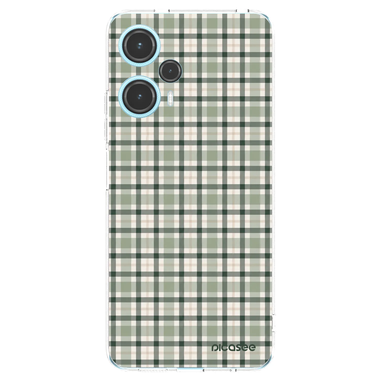 Picasee διαφανής θήκη σιλικόνης Xiaomi Poco F5 - Sage Tartan