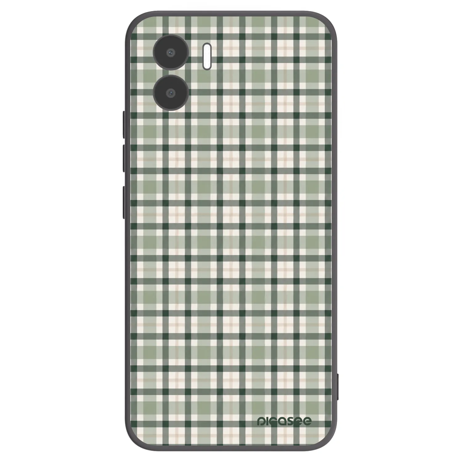 Picasee Μαύρη θήκη σιλικόνης για Xiaomi Redmi A2 - Sage Tartan