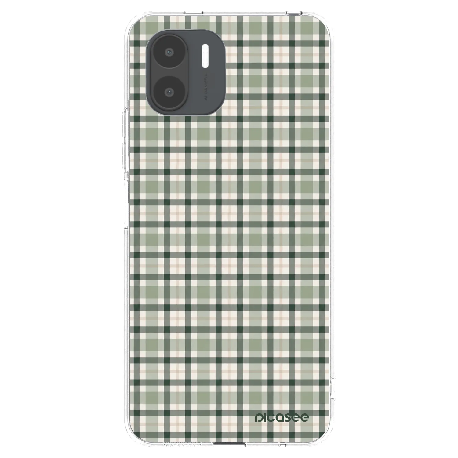 Picasee διαφανής θήκη σιλικόνης Xiaomi Redmi A2 - Sage Tartan