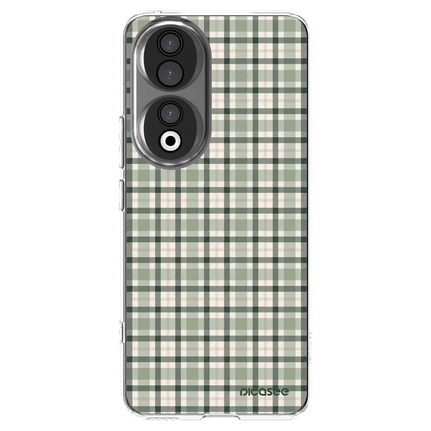 Picasee διαφανής θήκη σιλικόνης Honor 90 5G - Sage Tartan