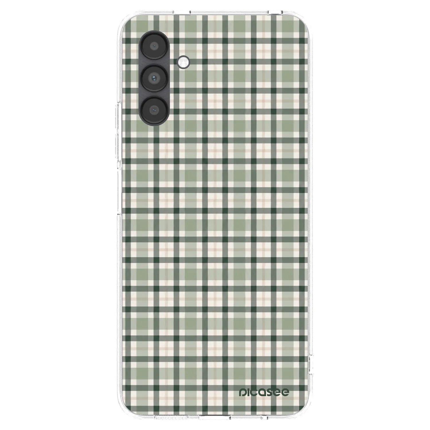 Picasee διαφανής θήκη σιλικόνης Samsung Galaxy A04s A047F - Sage Tartan