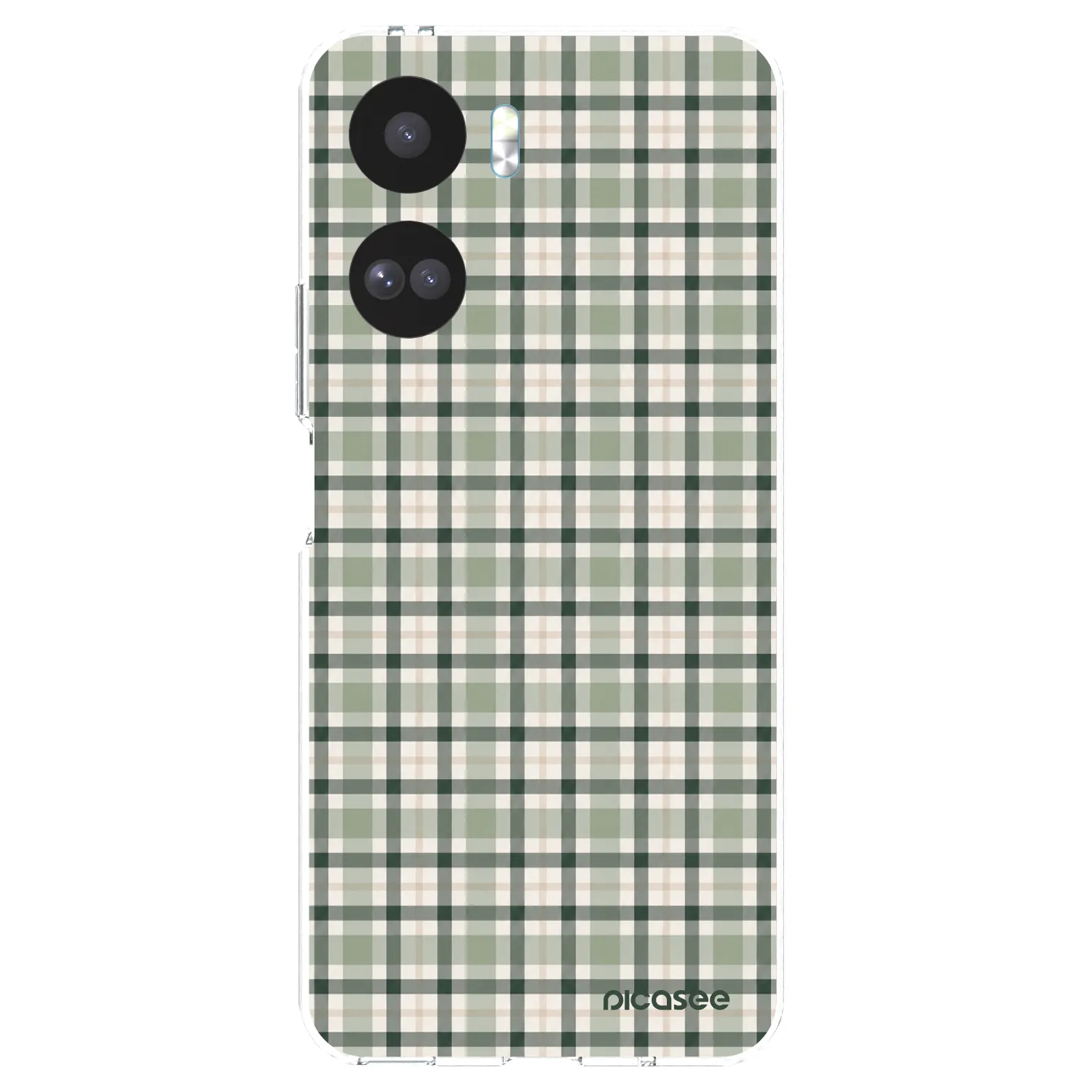 Picasee διαφανής θήκη σιλικόνης Honor 90 Lite 5G - Sage Tartan