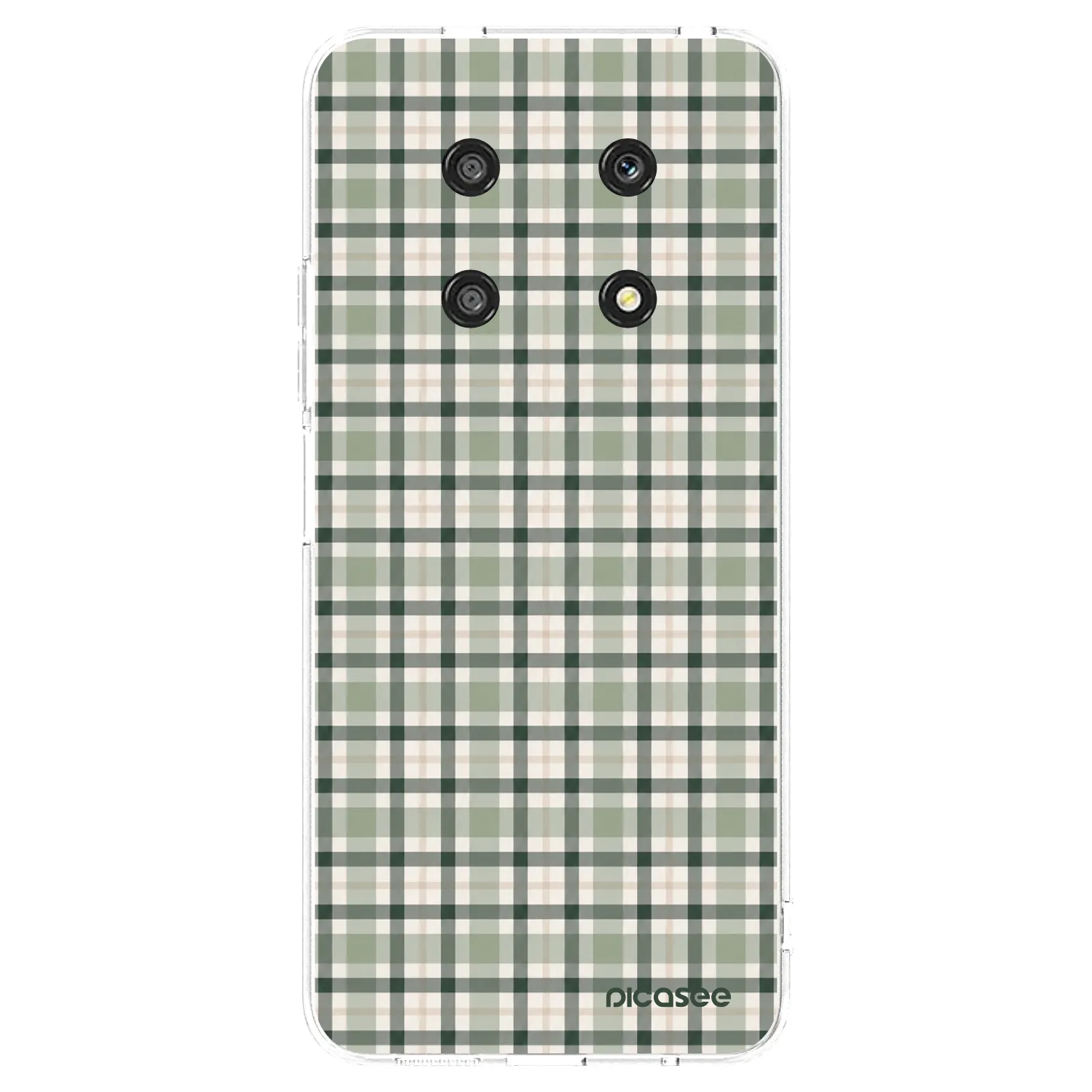 Picasee διαφανής θήκη σιλικόνης Honor Magic4 Lite 5G - Sage Tartan