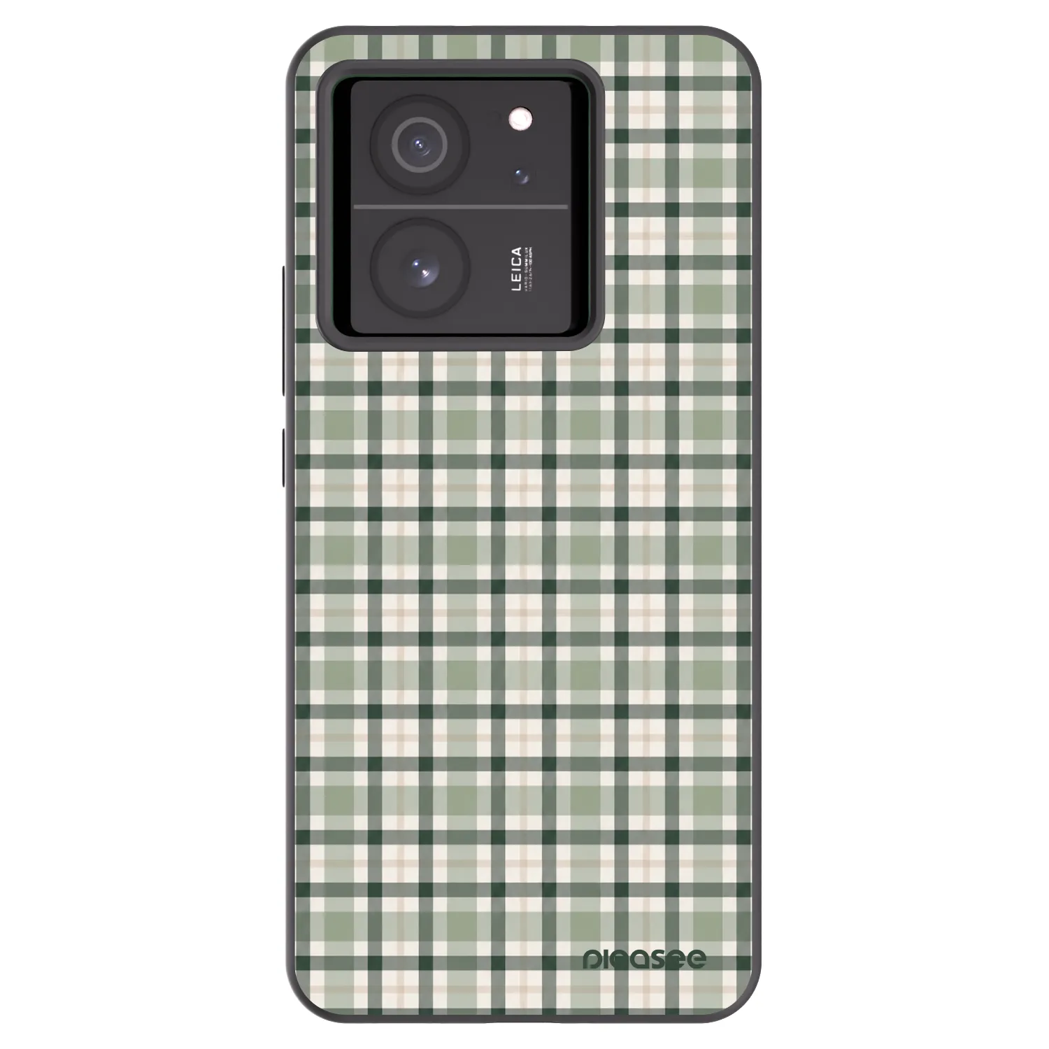 Picasee Μαύρη θήκη σιλικόνης για Xiaomi 13T Pro - Sage Tartan