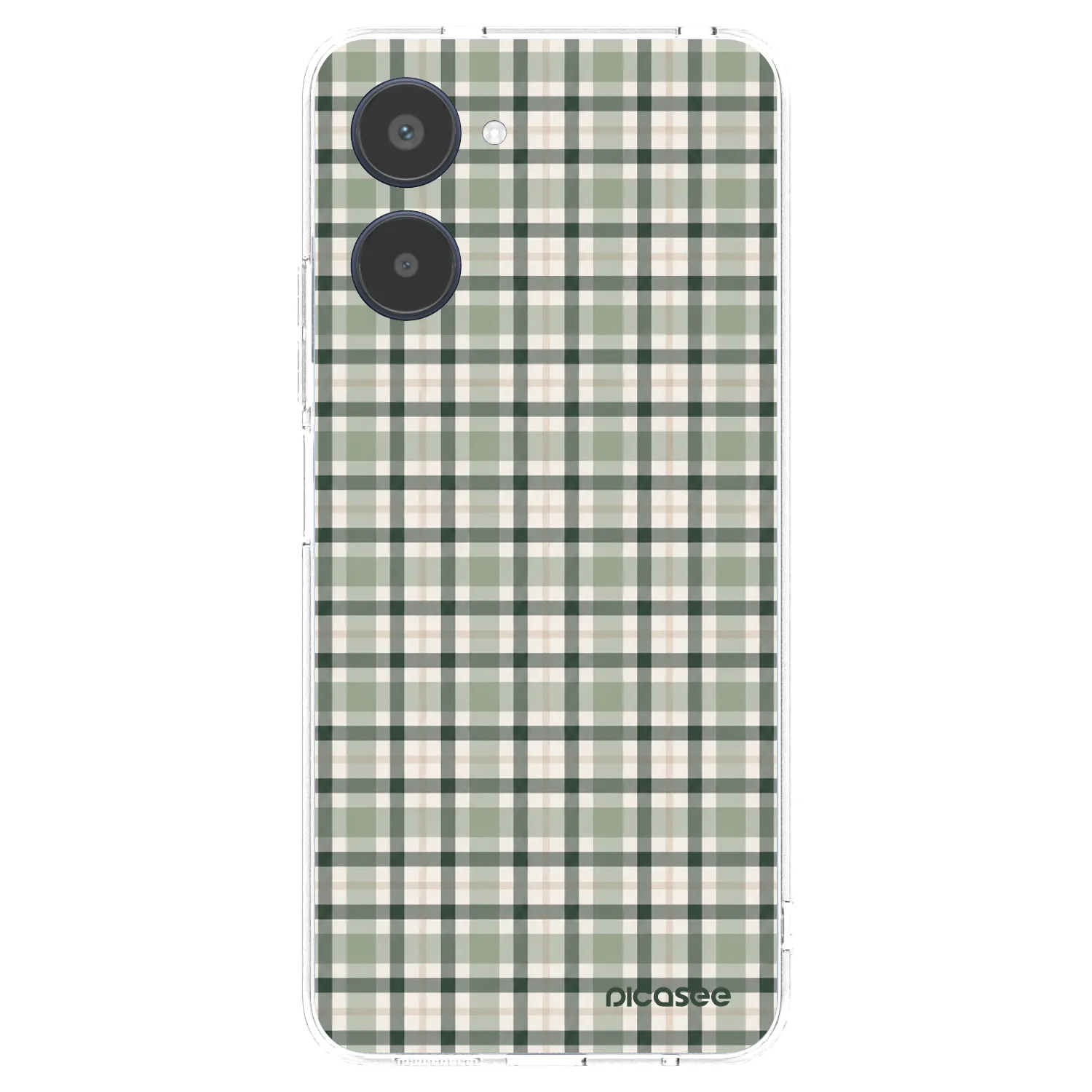 Picasee διαφανής θήκη σιλικόνης Realme 10 4G - Sage Tartan