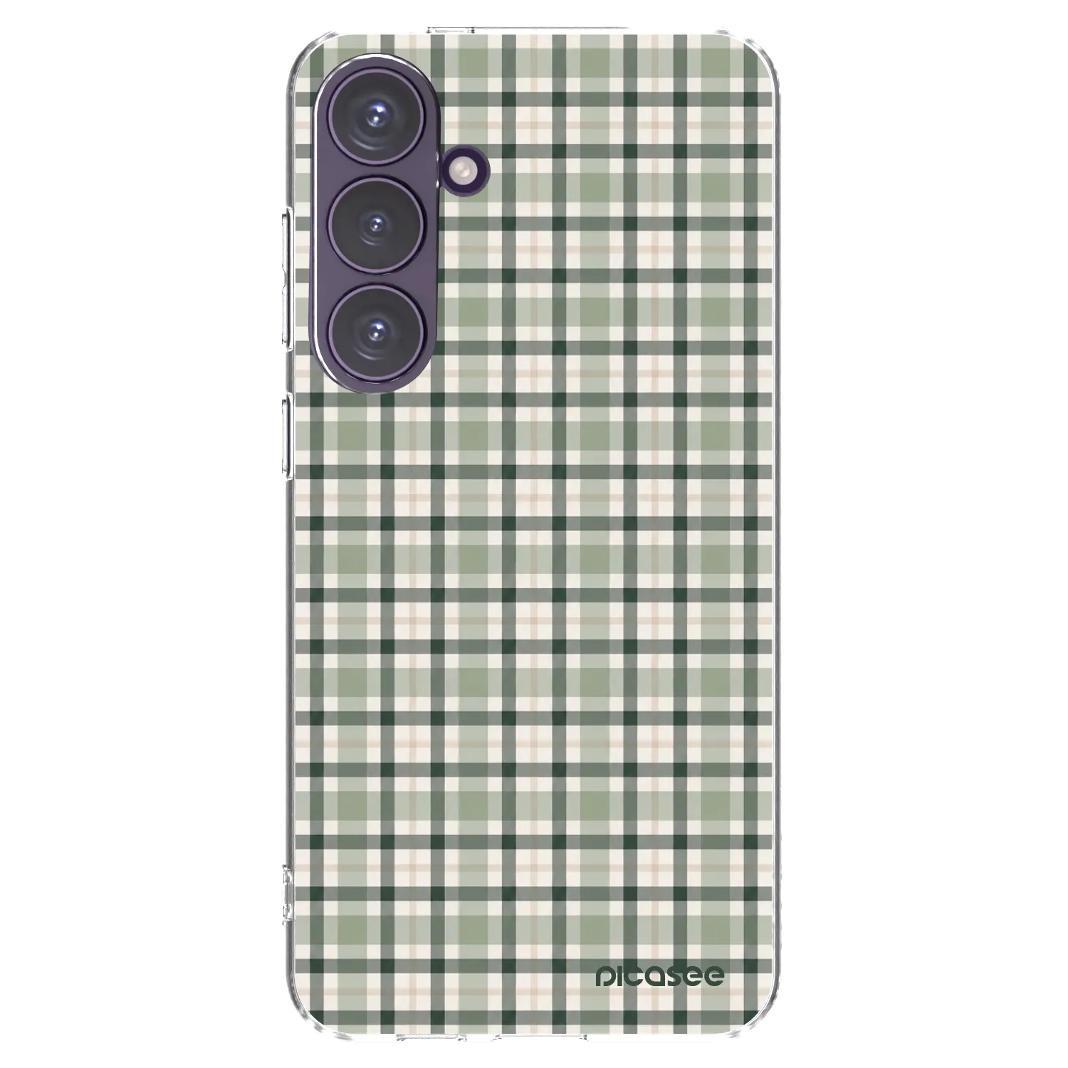 Picasee διαφανής θήκη σιλικόνης Samsung Galaxy S24+ S926B 5G - Sage Tartan