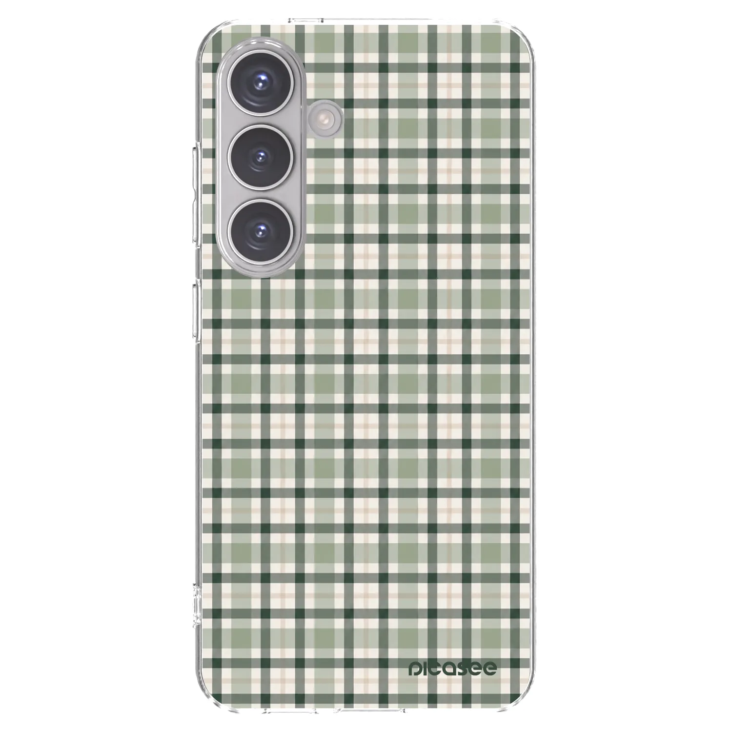 Picasee διαφανής θήκη σιλικόνης Samsung Galaxy S24 S921B 5G - Sage Tartan