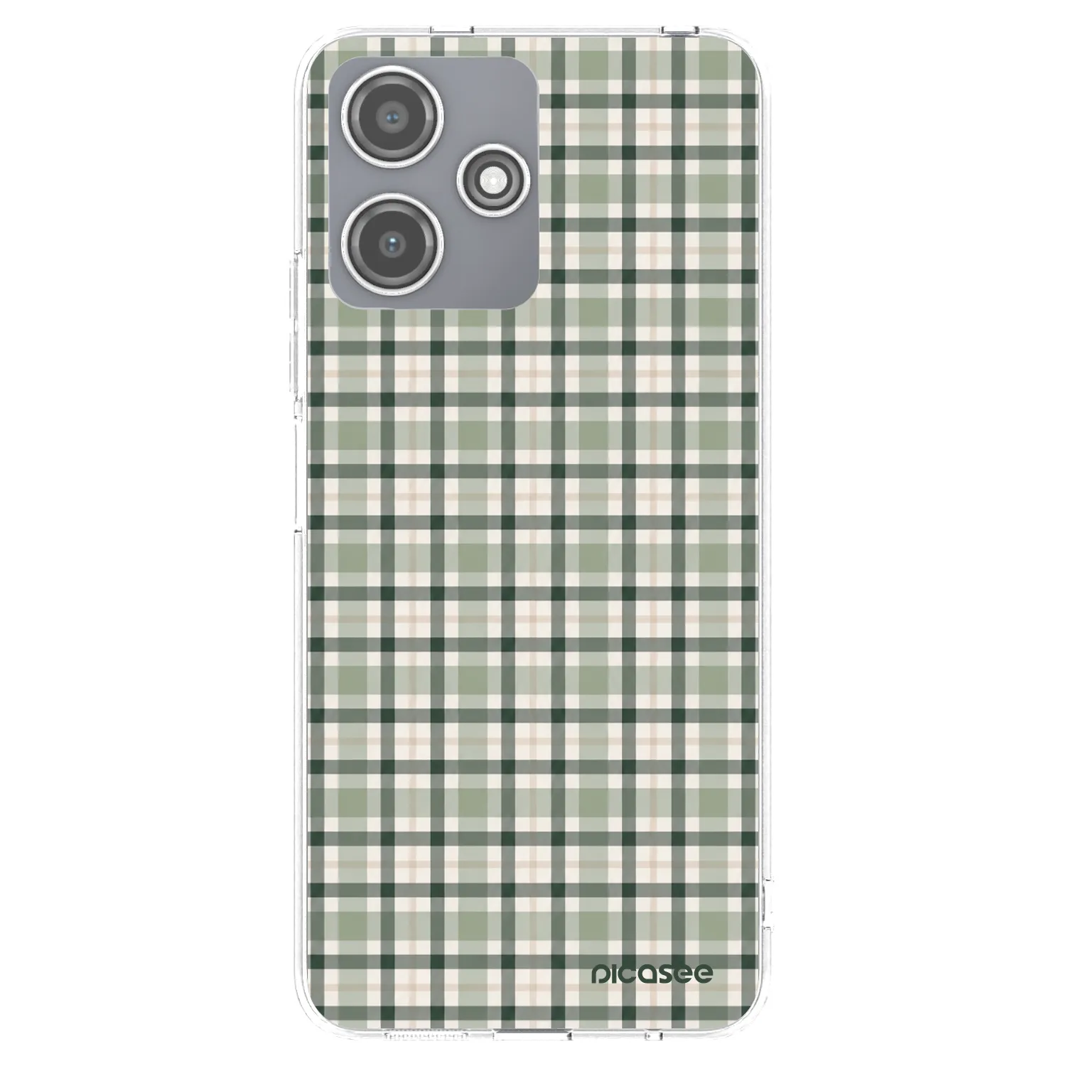 Picasee διαφανής θήκη σιλικόνης Xiaomi Redmi 12 5G - Sage Tartan