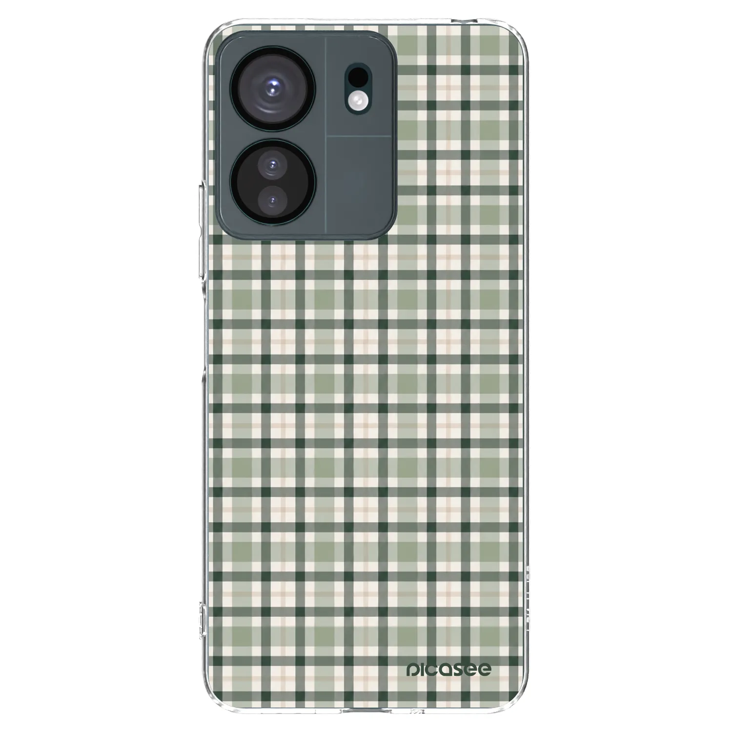 Picasee διαφανής θήκη σιλικόνης Xiaomi Redmi 13C 4G - Sage Tartan