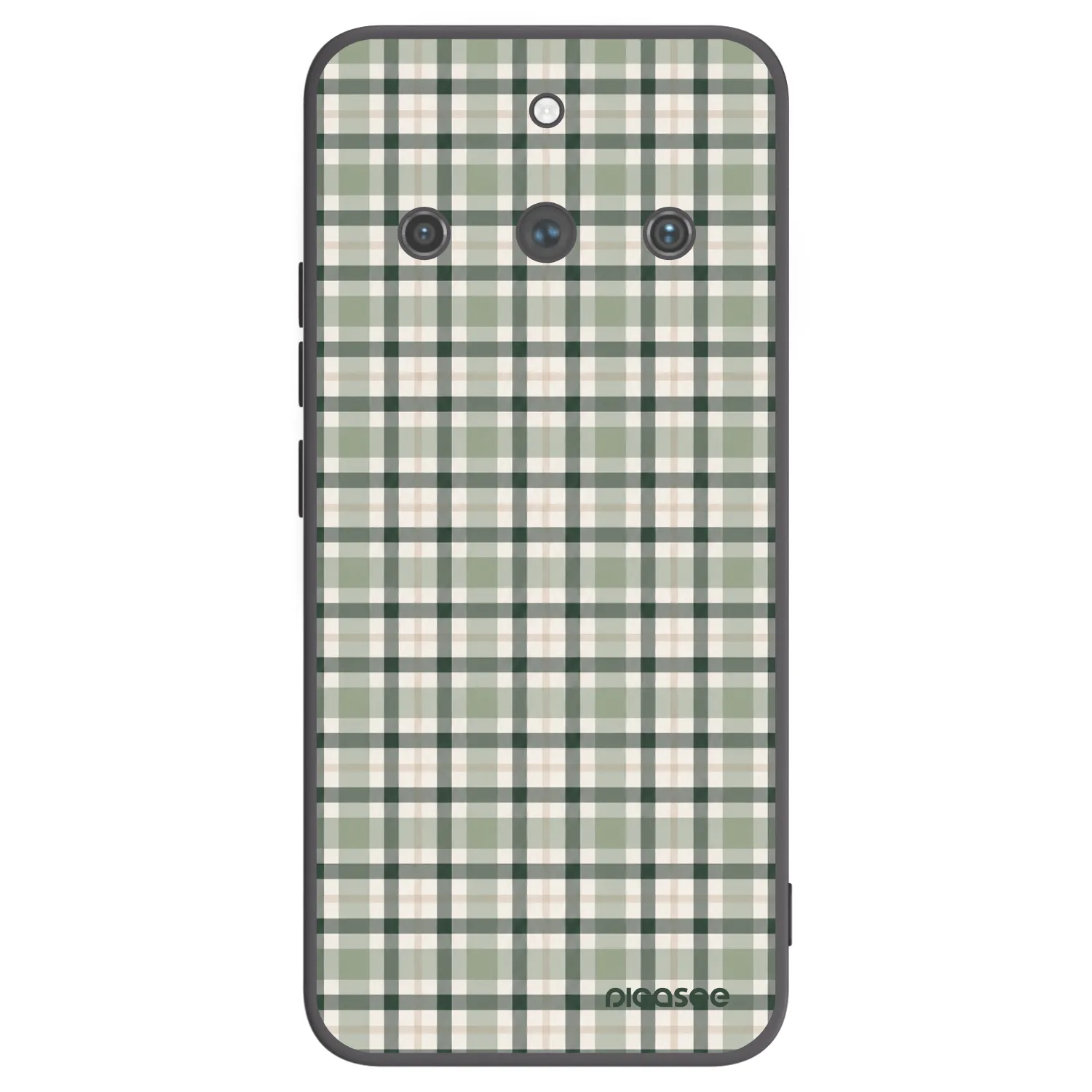 Picasee Μαύρη θήκη σιλικόνης για Realme 11 Pro+ - Sage Tartan