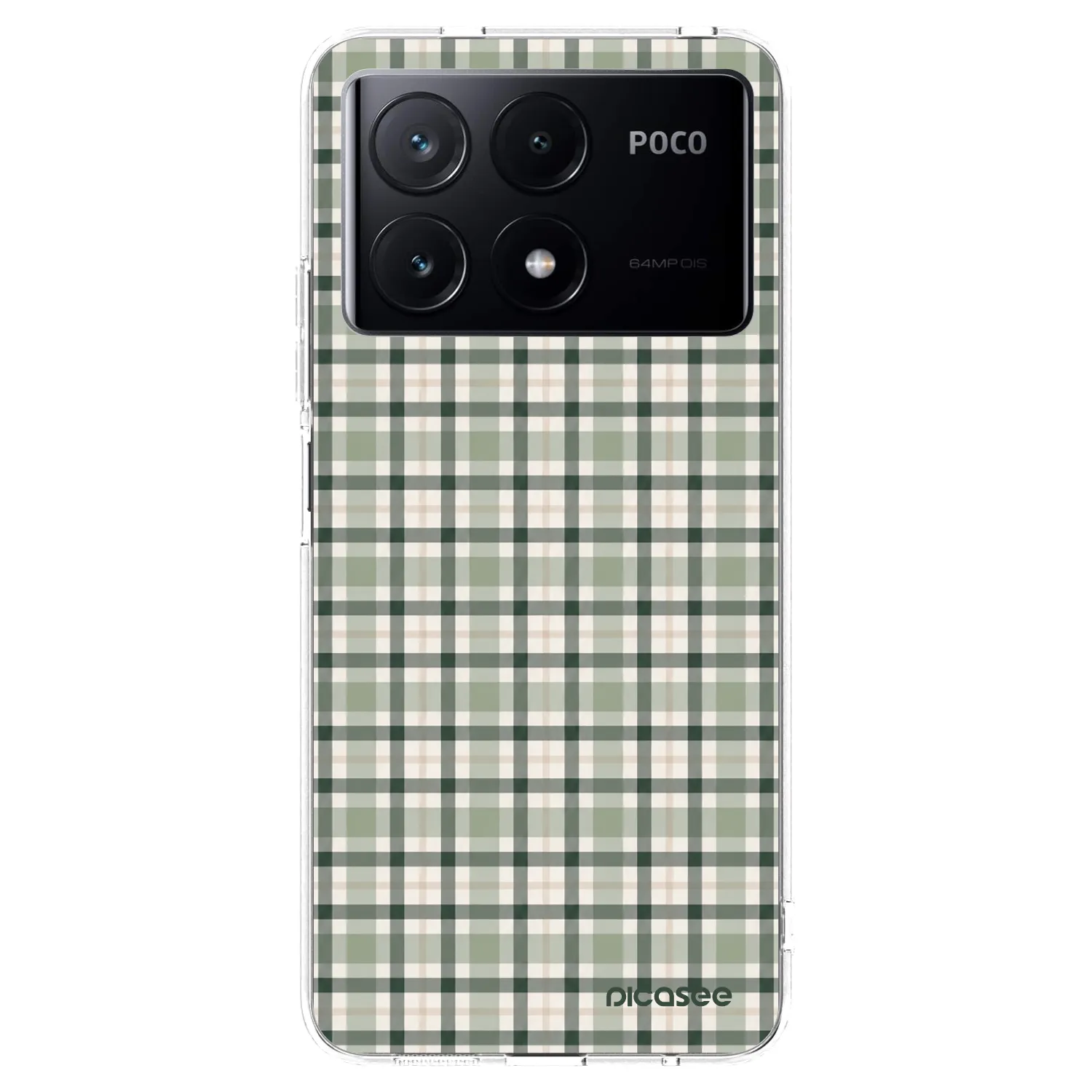 Picasee διαφανής θήκη σιλικόνης Xiaomi Poco X6 Pro - Sage Tartan
