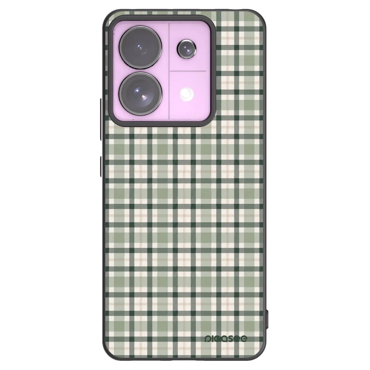 Picasee Μαύρη θήκη σιλικόνης για Xiaomi Redmi Note 13 Pro 5G - Sage Tartan