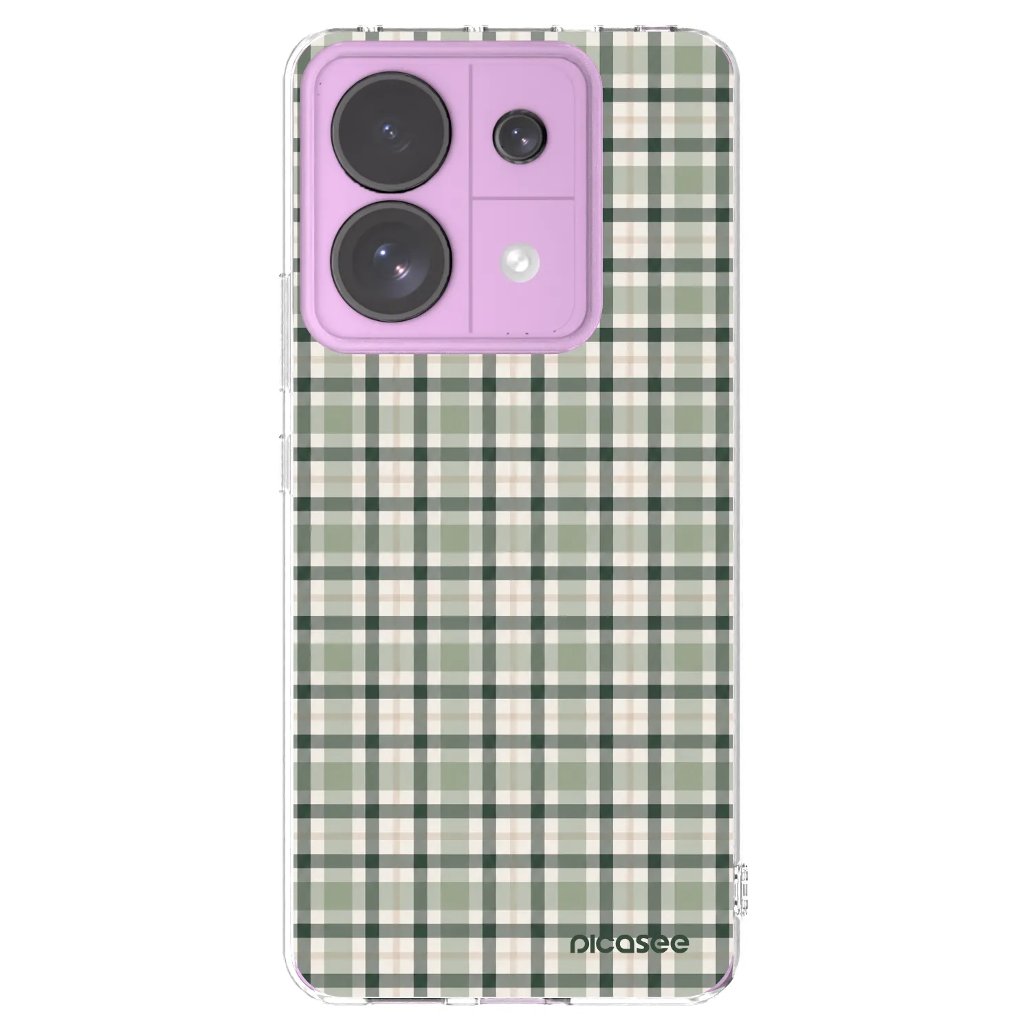 Picasee διαφανής θήκη σιλικόνης Xiaomi Redmi Note 13 Pro 5G - Sage Tartan
