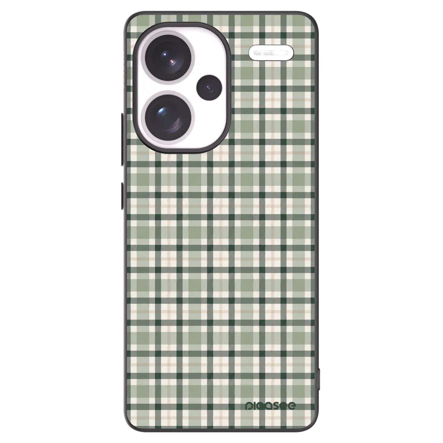 Picasee Μαύρη θήκη σιλικόνης για Xiaomi Redmi Note 13 Pro+ 5G - Sage Tartan