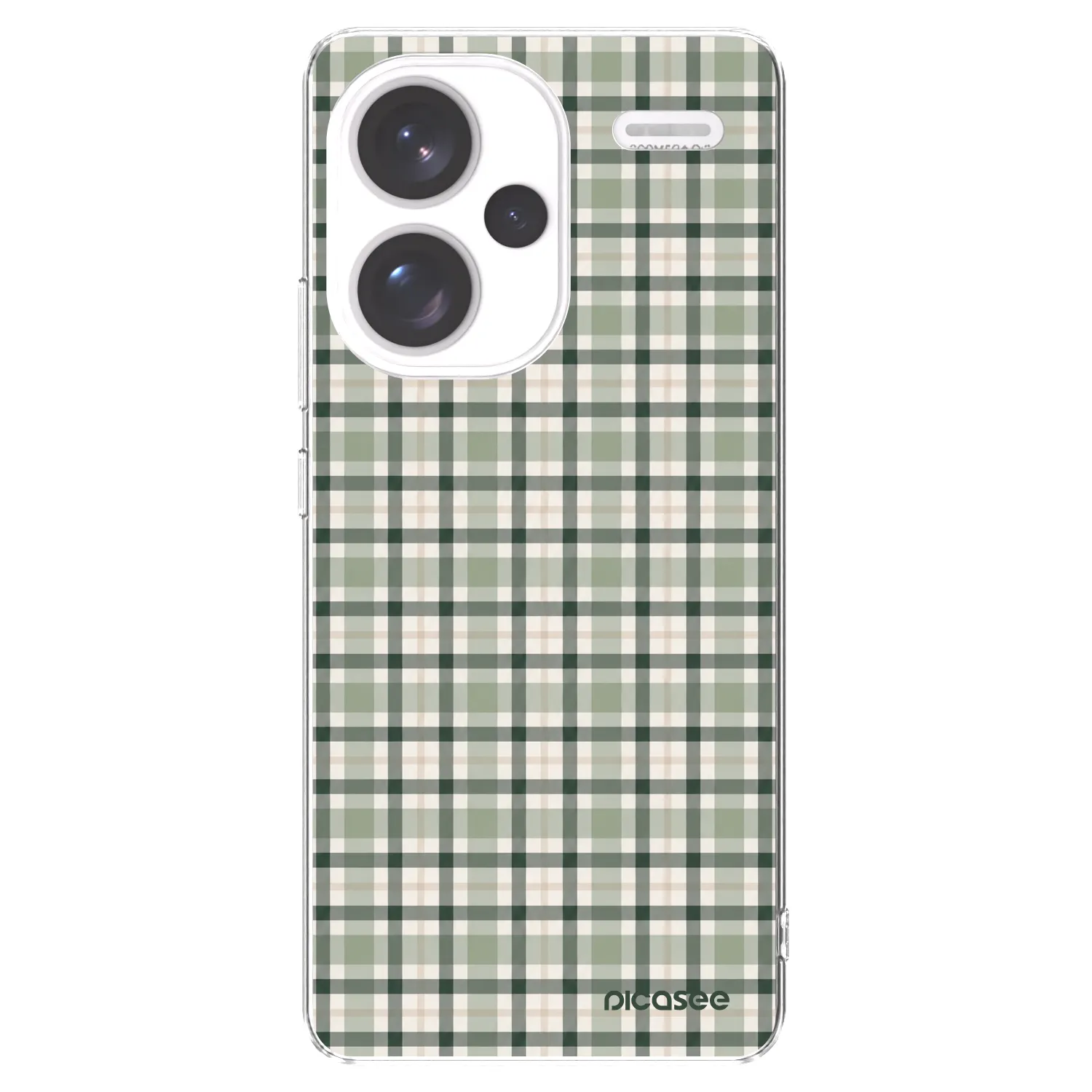 Picasee διαφανής θήκη σιλικόνης Xiaomi Redmi Note 13 Pro+ 5G - Sage Tartan