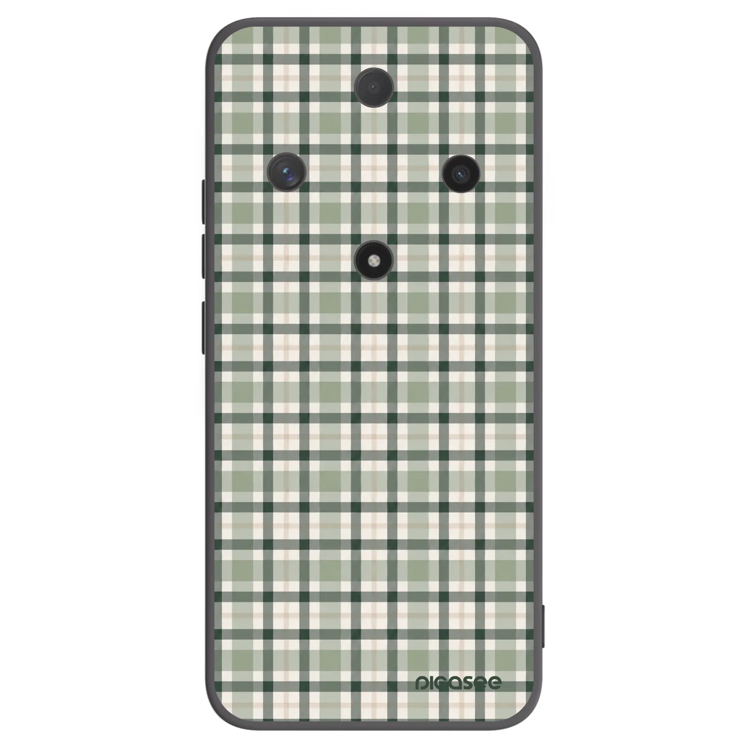 Picasee Μαύρη θήκη σιλικόνης για Honor Magic6 Lite 5G - Sage Tartan