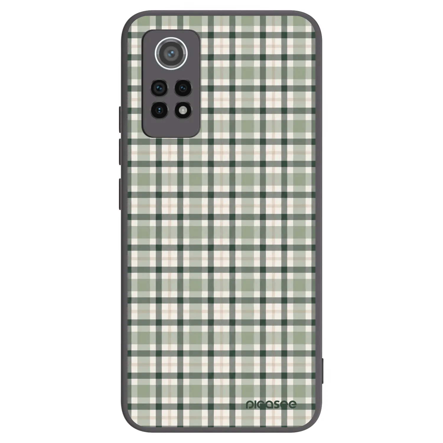 Picasee Μαύρη θήκη σιλικόνης για Xiaomi Redmi Note 12 Pro 4G - Sage Tartan