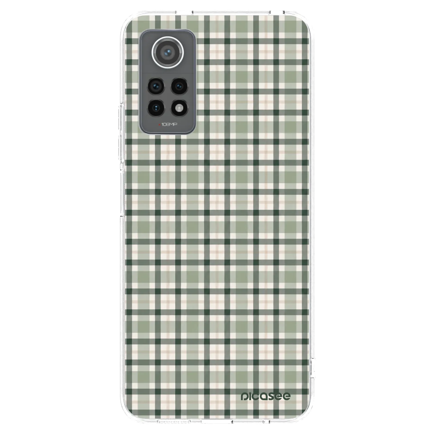 Picasee διαφανής θήκη σιλικόνης Xiaomi Redmi Note 12 Pro 4G - Sage Tartan