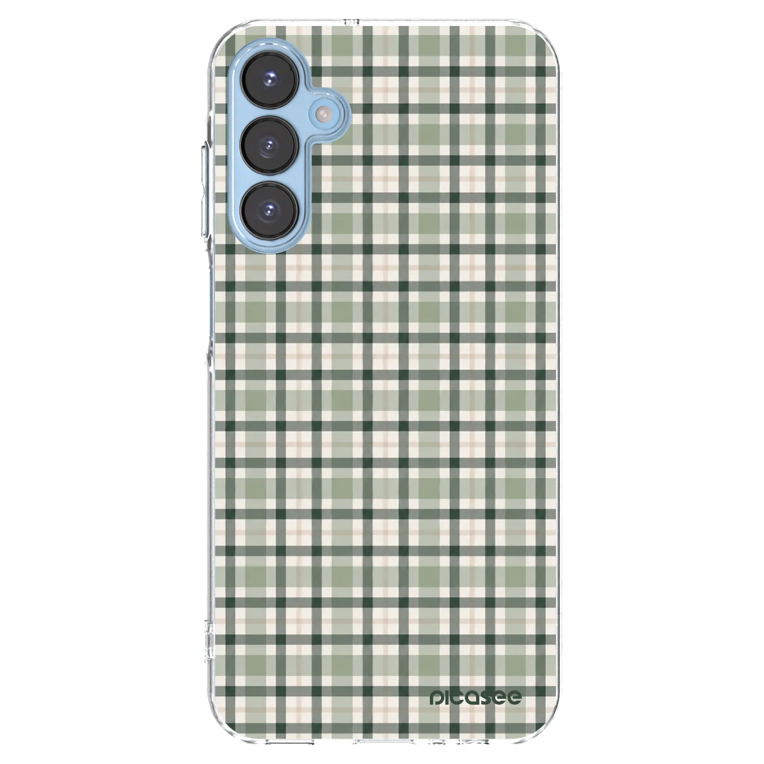 Picasee διαφανής θήκη σιλικόνης Samsung Galaxy A15 A156B 5G - Sage Tartan