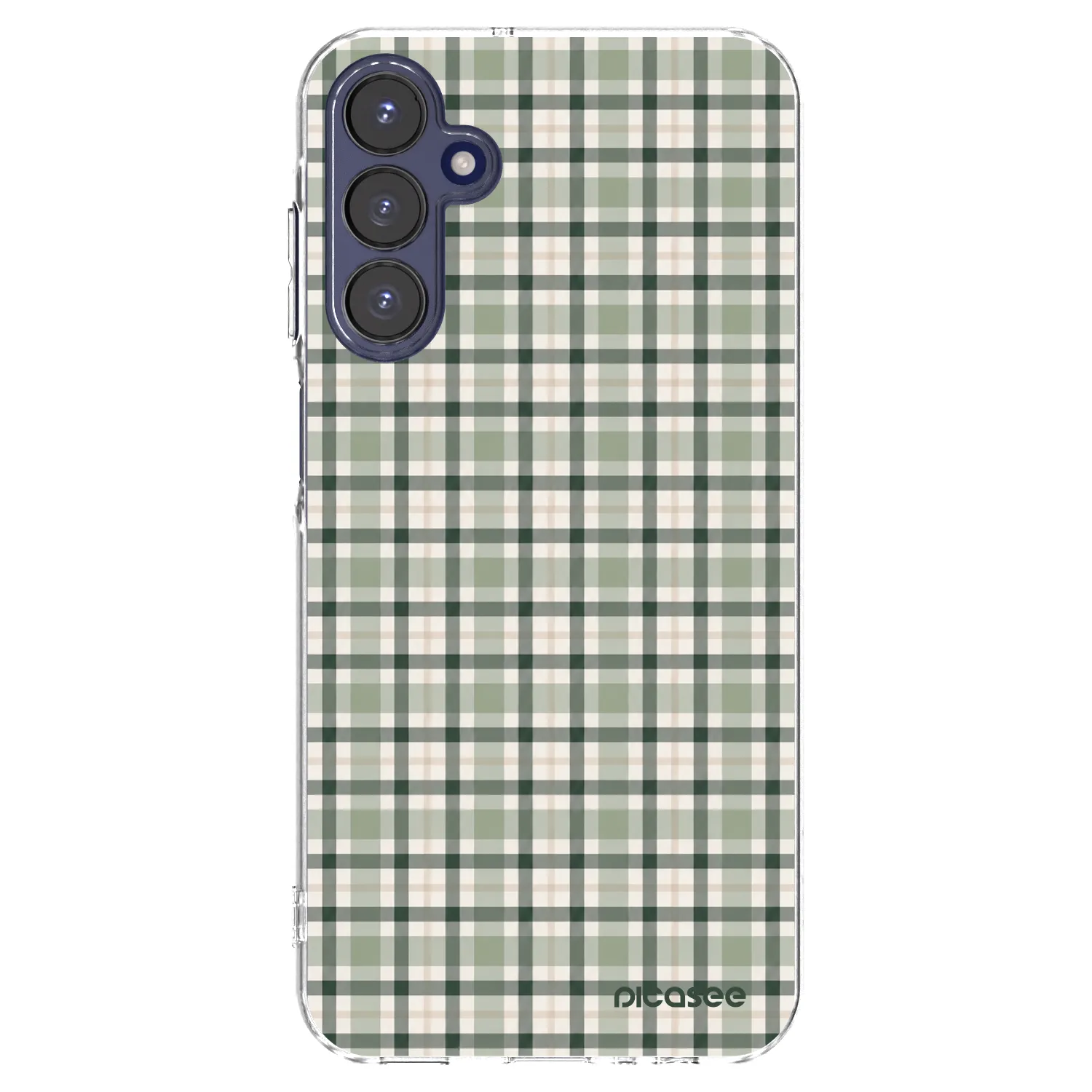 Picasee διαφανής θήκη σιλικόνης Samsung Galaxy A15 A155F 4G - Sage Tartan