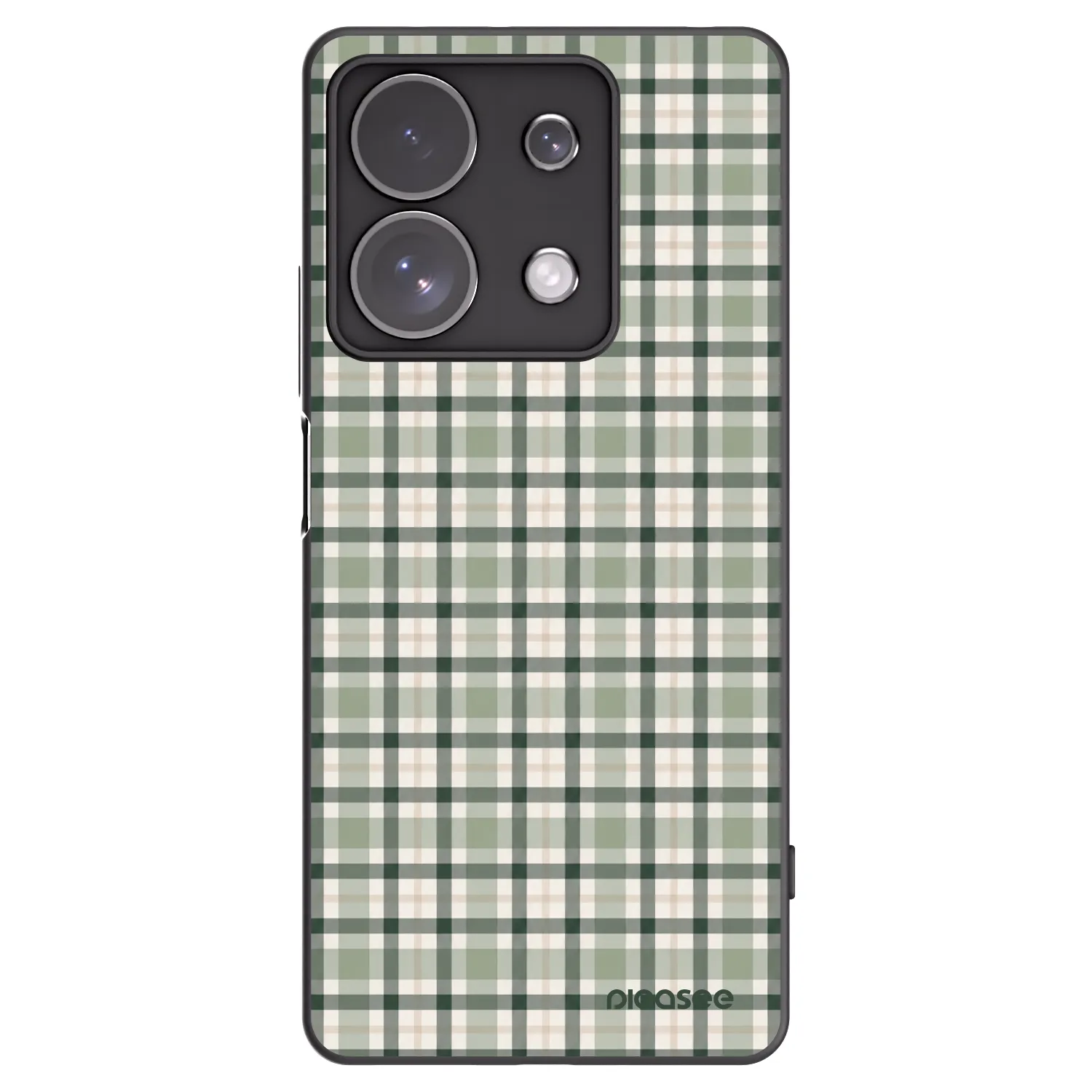 Picasee Μαύρη θήκη σιλικόνης για Xiaomi Redmi Note 13 Pro 4G - Sage Tartan