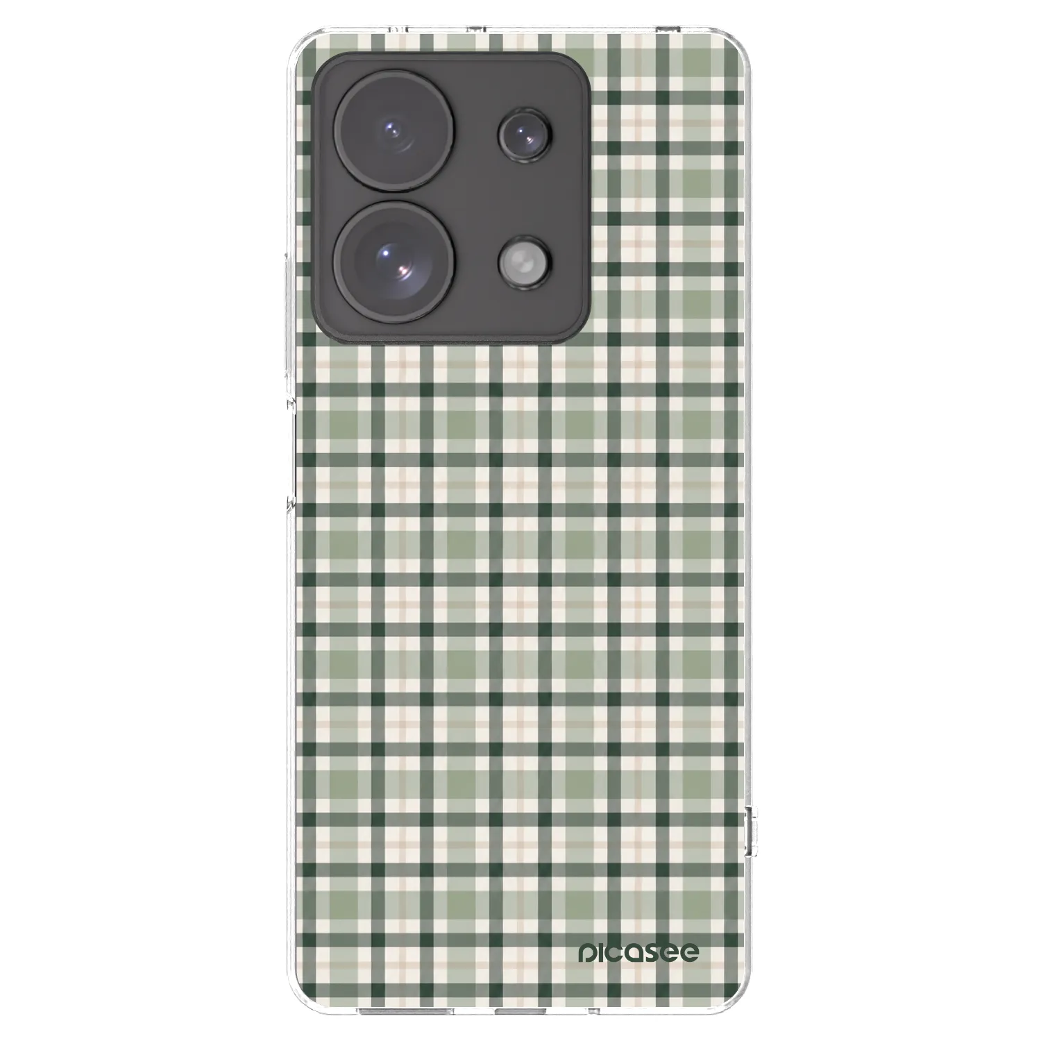 Picasee διαφανής θήκη σιλικόνης Xiaomi Redmi Note 13 Pro 4G - Sage Tartan