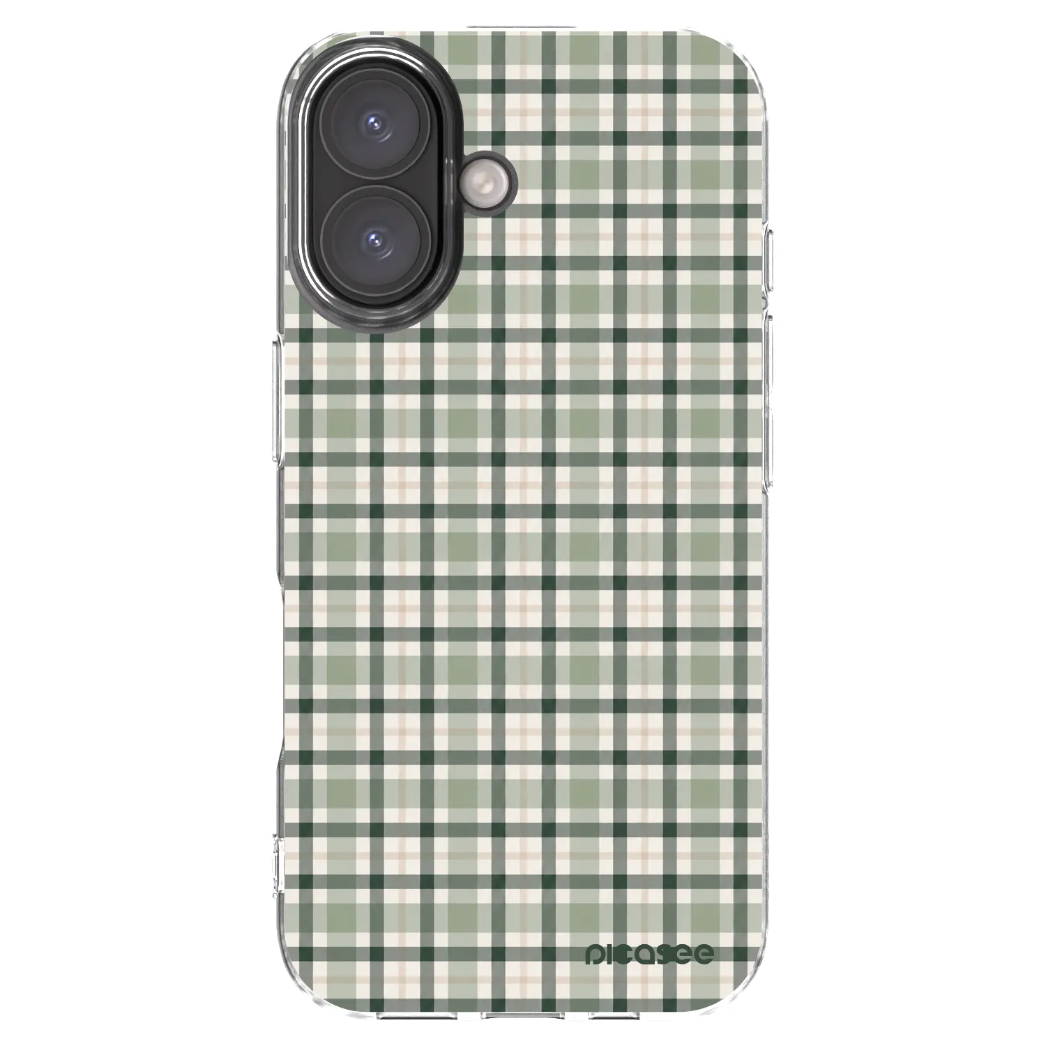 Picasee διαφανής θήκη σιλικόνης Apple iPhone 16 - Sage Tartan