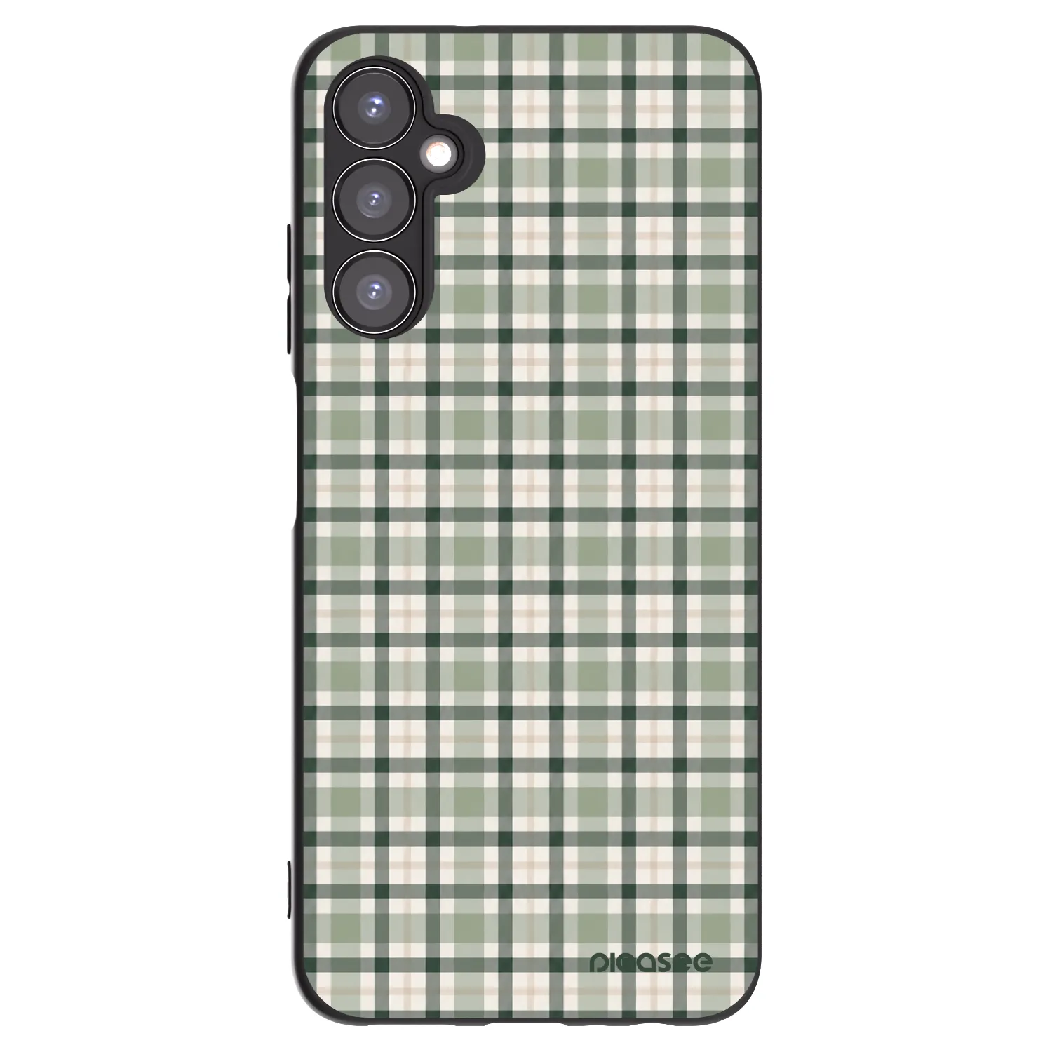 Picasee Μαύρη θήκη σιλικόνης για Samsung Galaxy A05s A057G - Sage Tartan