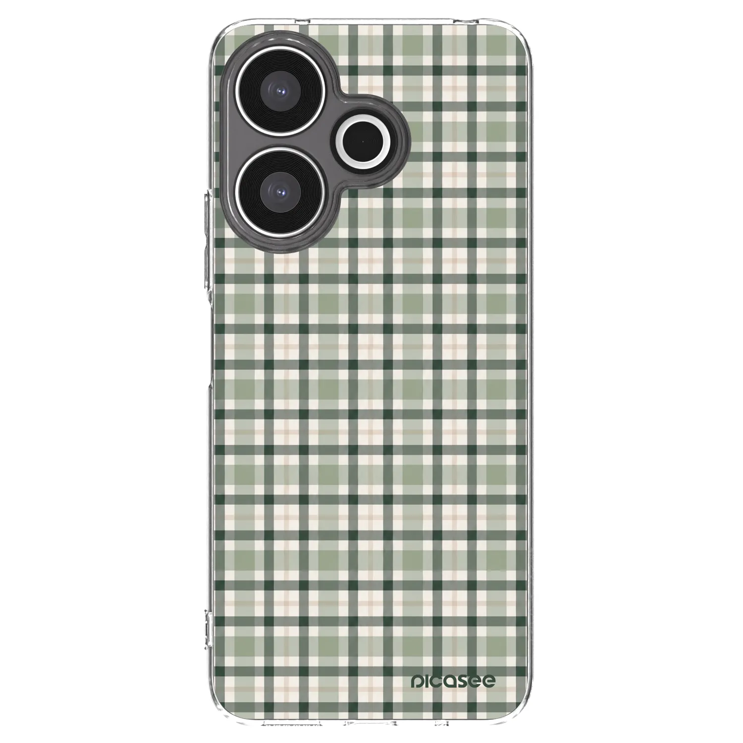 Picasee διαφανής θήκη σιλικόνης Xiaomi Redmi 13 4G - Sage Tartan