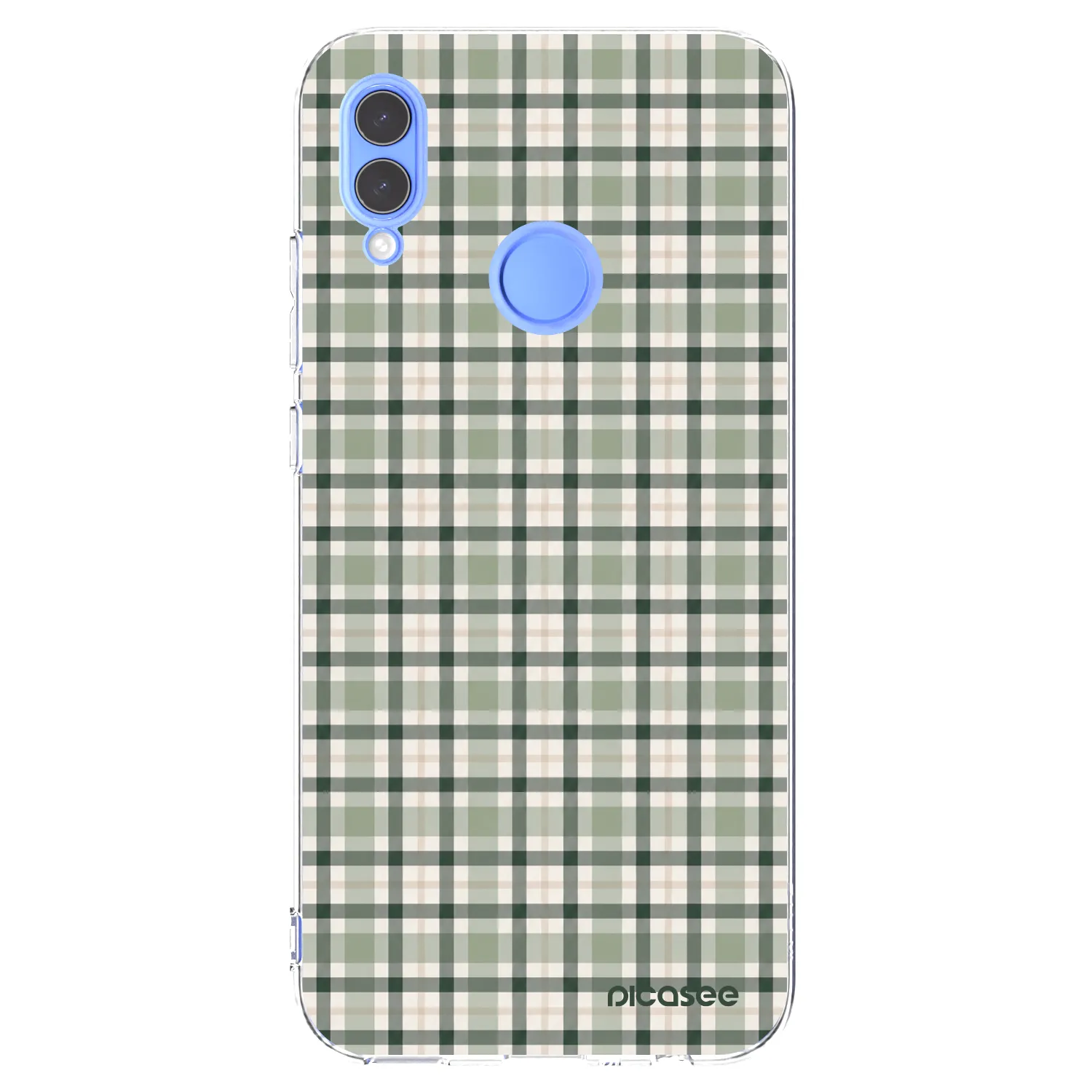 Picasee διαφανής θήκη σιλικόνης Honor 10 Lite - Sage Tartan