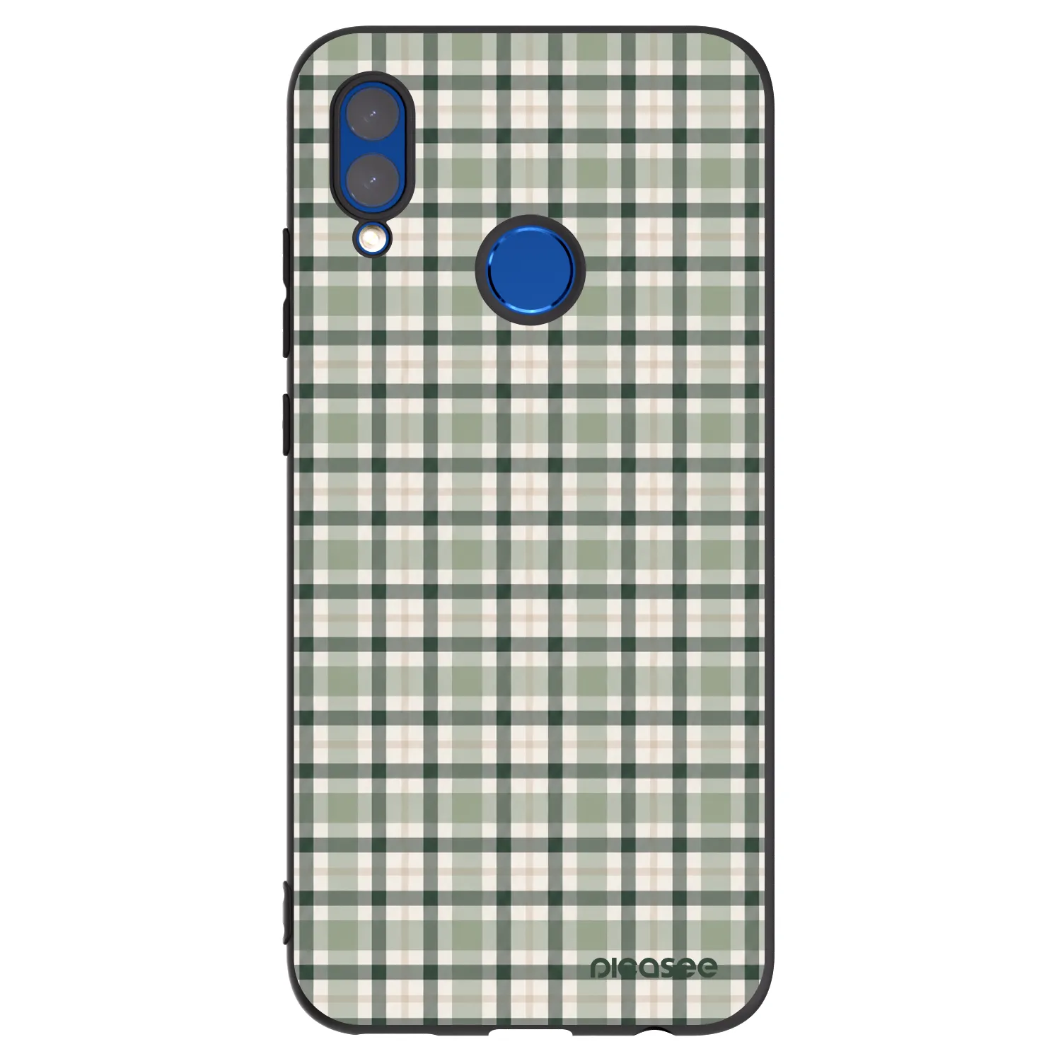 Picasee Μαύρη θήκη σιλικόνης για Honor 10 Lite - Sage Tartan