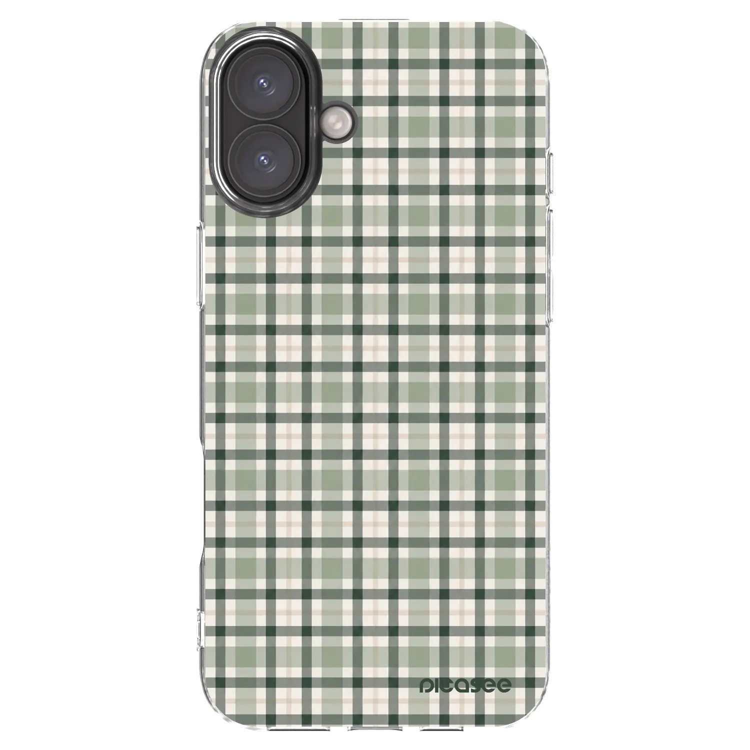 Picasee διαφανής θήκη σιλικόνης Apple iPhone 16 Plus - Sage Tartan