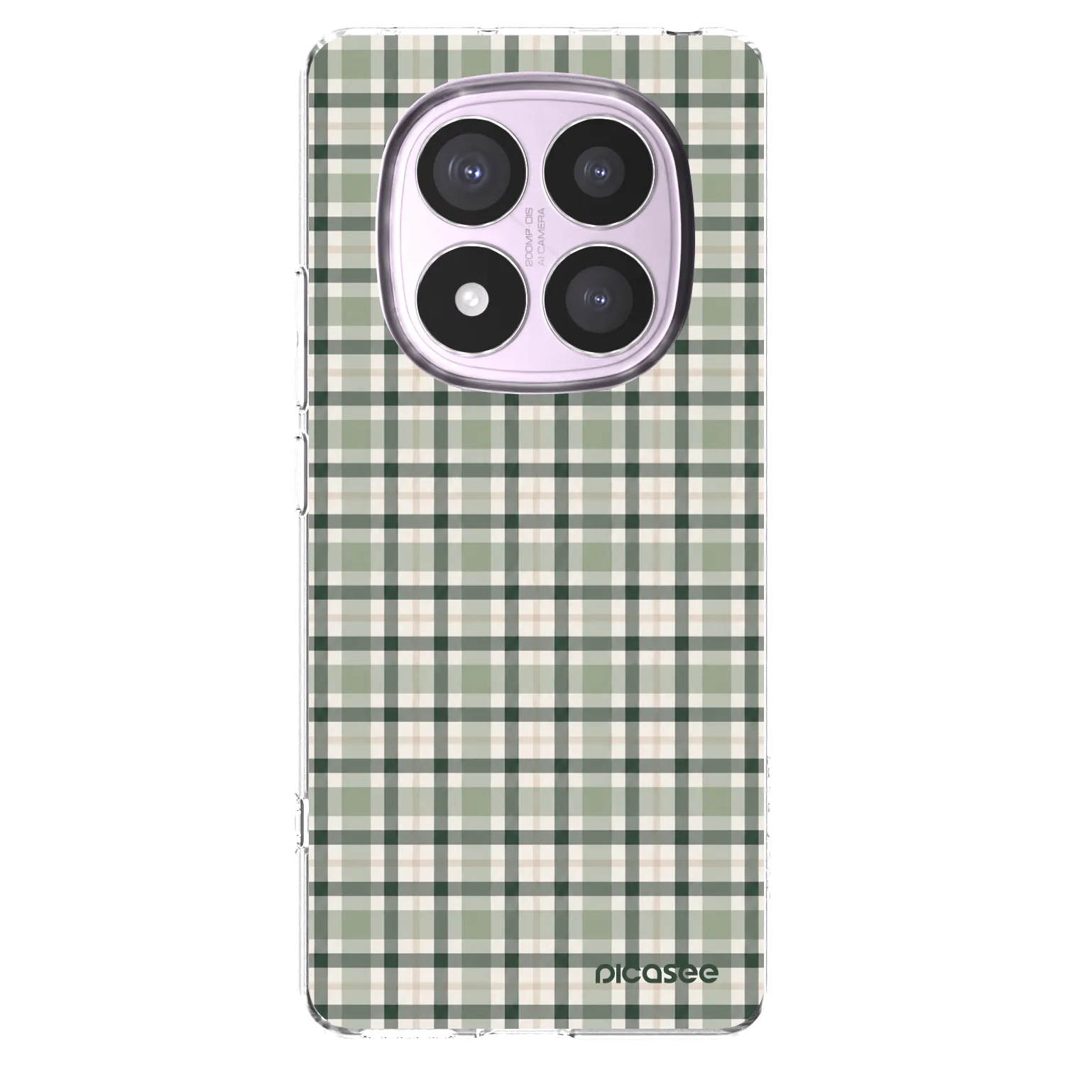 Picasee διαφανής θήκη σιλικόνης Xiaomi Redmi Note 14 Pro 5G - Sage Tartan