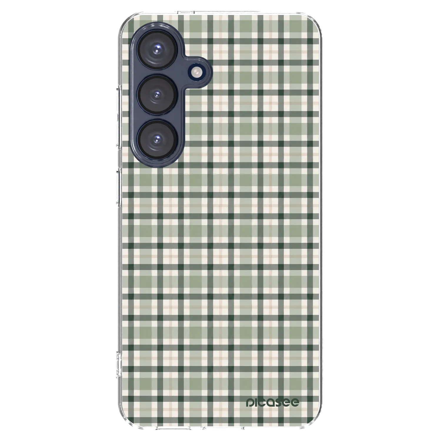 Picasee διαφανής θήκη σιλικόνης Samsung Galaxy S25 5G - Sage Tartan
