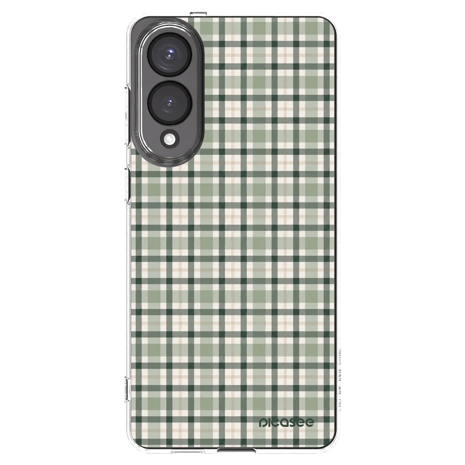 Picasee διαφανής θήκη σιλικόνης Samsung Galaxy S25 Edge 5G - Sage Tartan