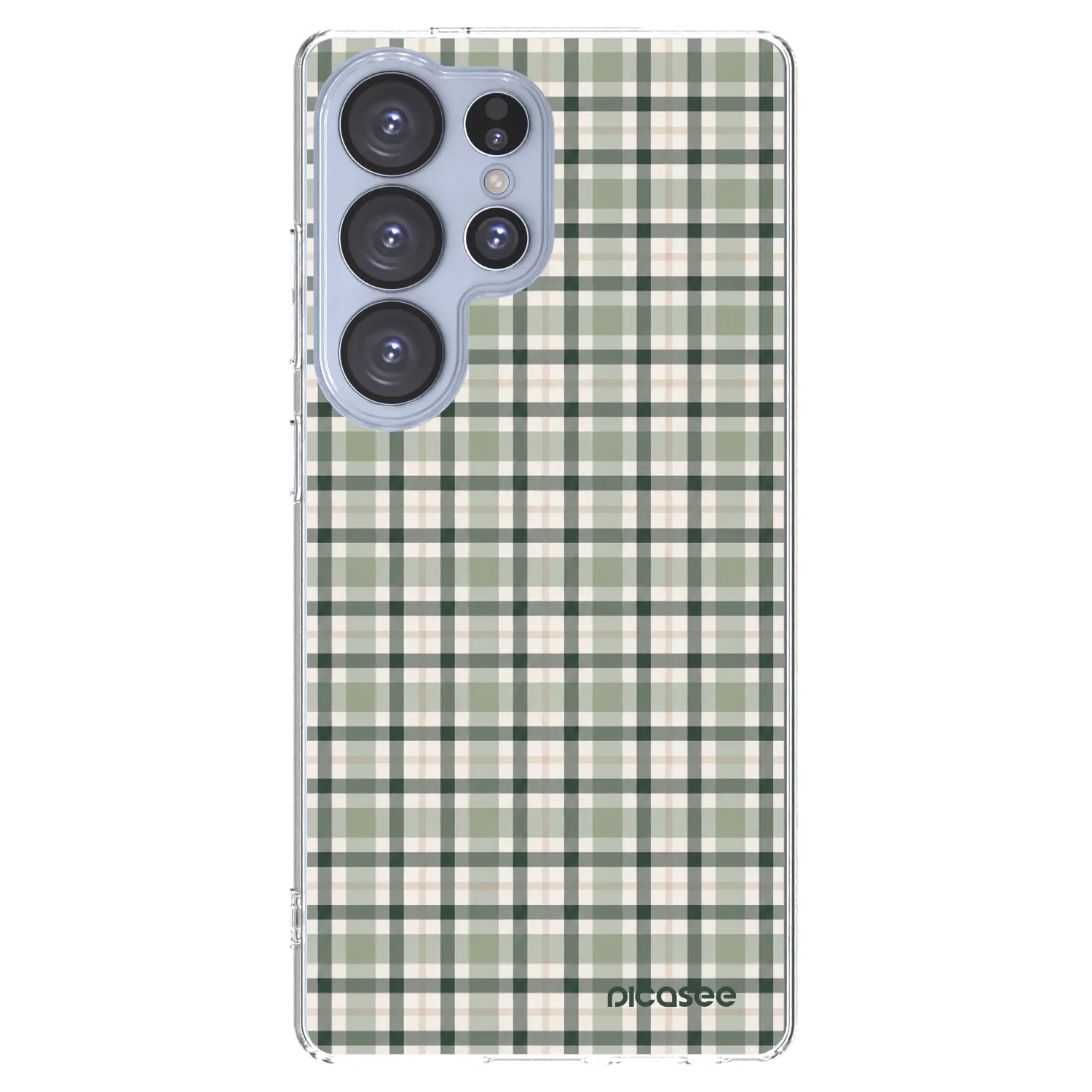 Picasee διαφανής θήκη σιλικόνης Samsung Galaxy S25 Ultra 5G - Sage Tartan