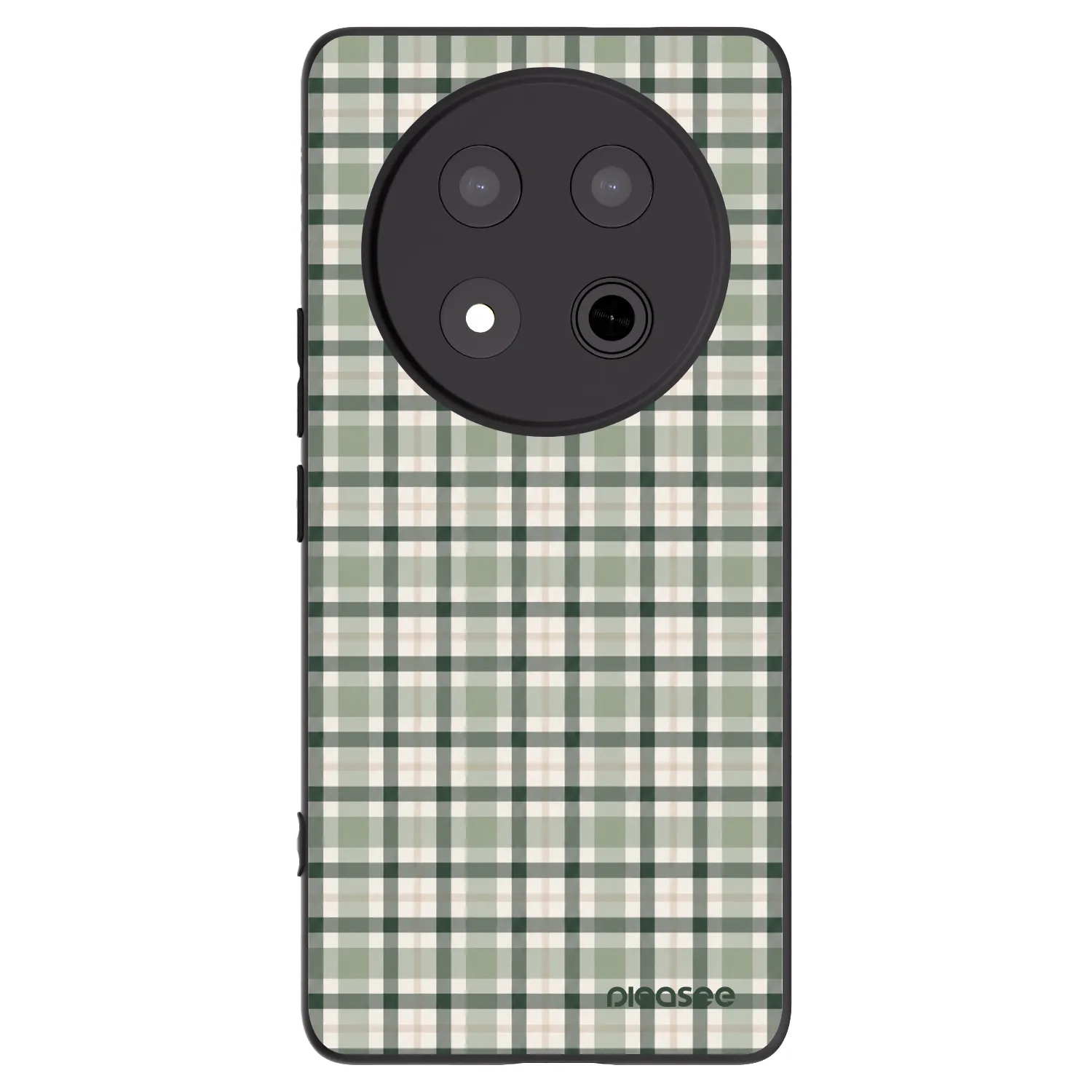 Picasee Μαύρη θήκη σιλικόνης για Honor Magic7 Lite 5G - Sage Tartan