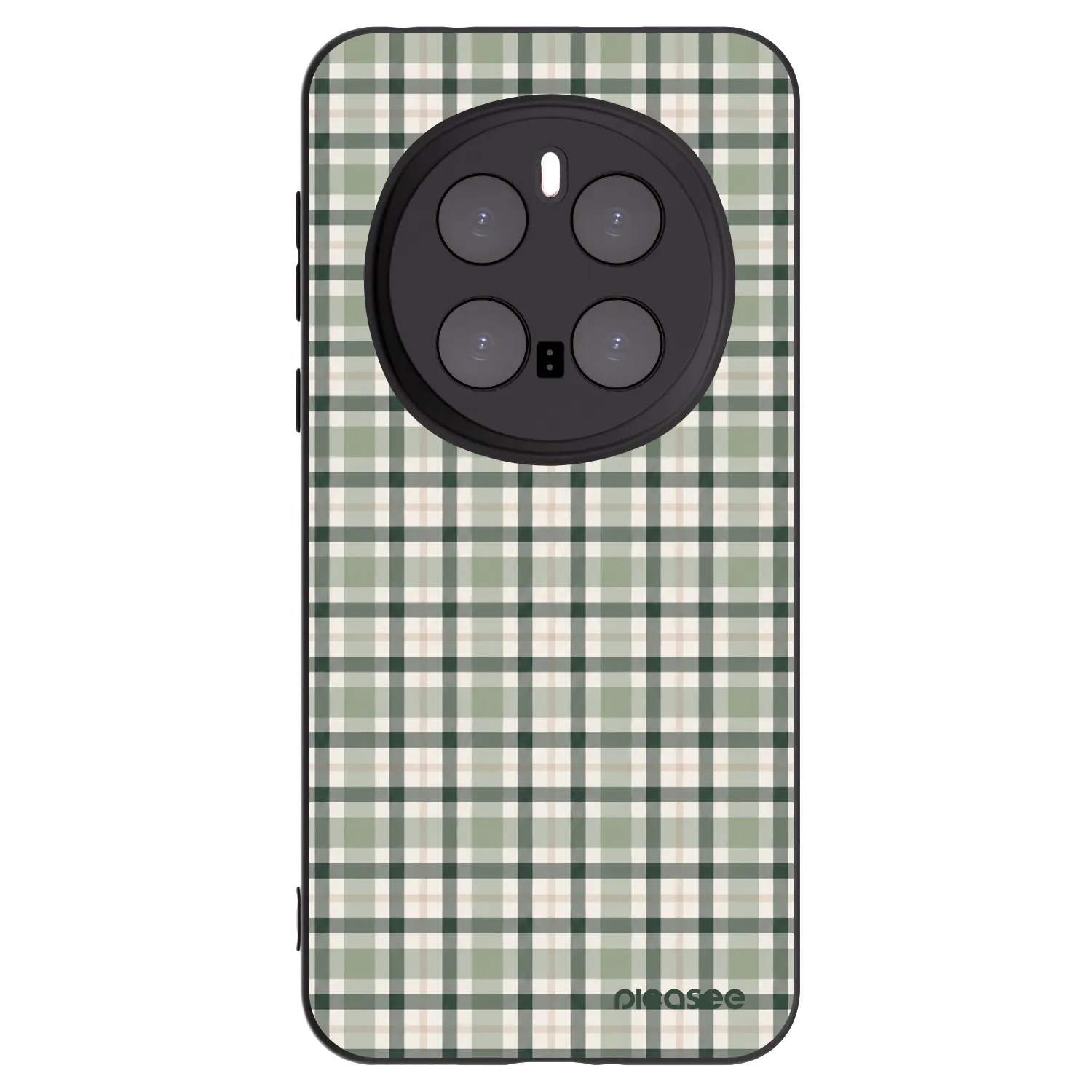 Picasee Μαύρη θήκη σιλικόνης για Honor Magic7 Pro 5G - Sage Tartan