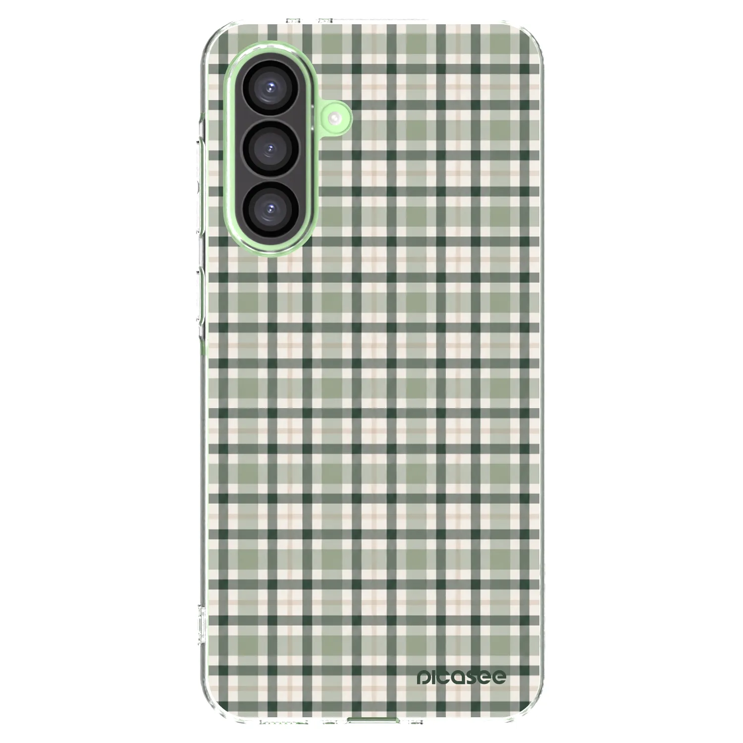 Picasee διαφανής θήκη σιλικόνης Samsung Galaxy A26 5G A266B - Sage Tartan