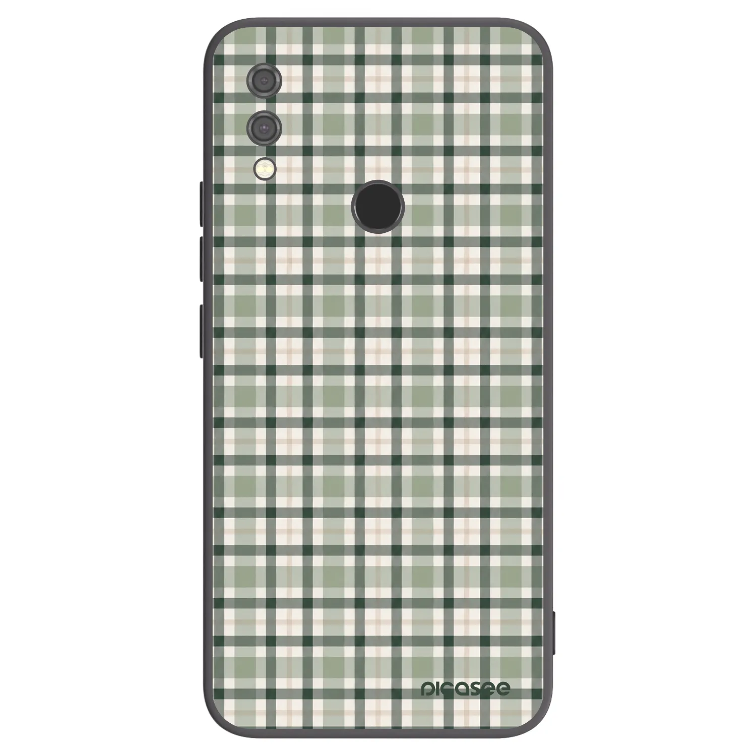 Picasee Μαύρη θήκη σιλικόνης για Xiaomi Redmi Note 7 - Sage Tartan