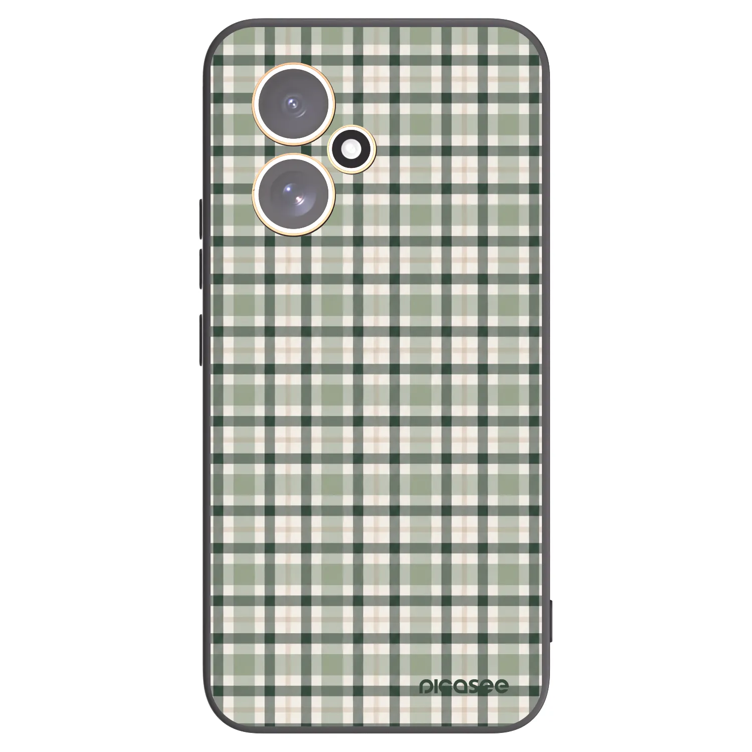 Picasee Μαύρη θήκη σιλικόνης για Honor 400 5G - Sage Tartan
