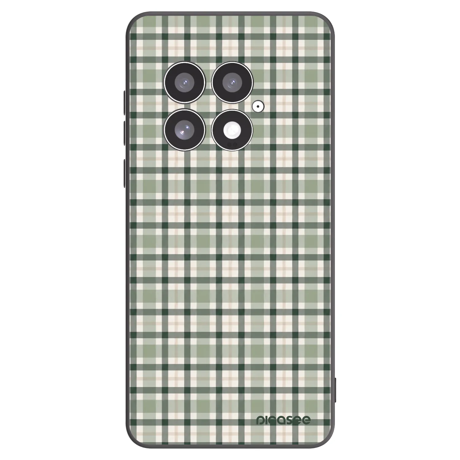 Picasee Μαύρη θήκη σιλικόνης για OnePlus 13 5G - Sage Tartan
