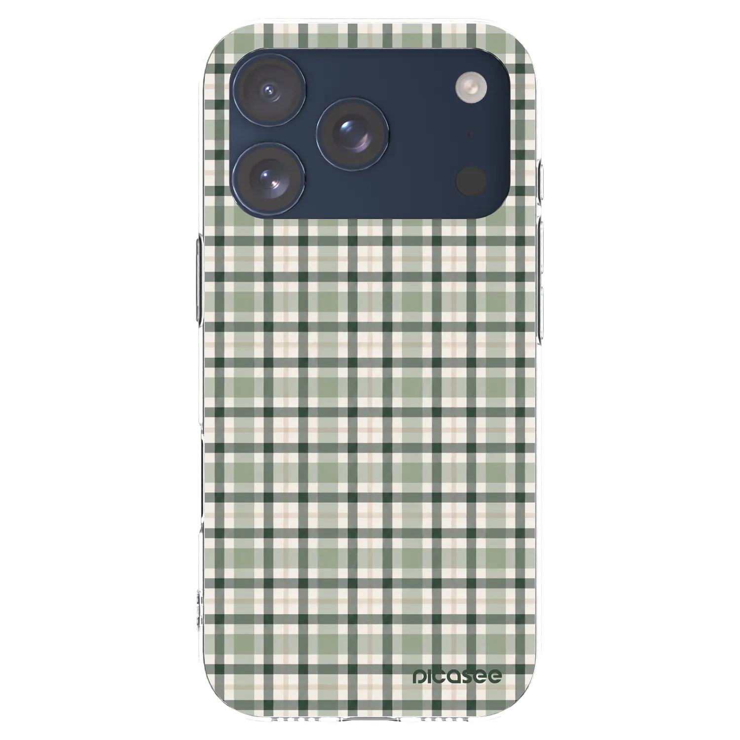 Picasee διαφανής θήκη σιλικόνης Apple iPhone 17 Pro - Sage Tartan